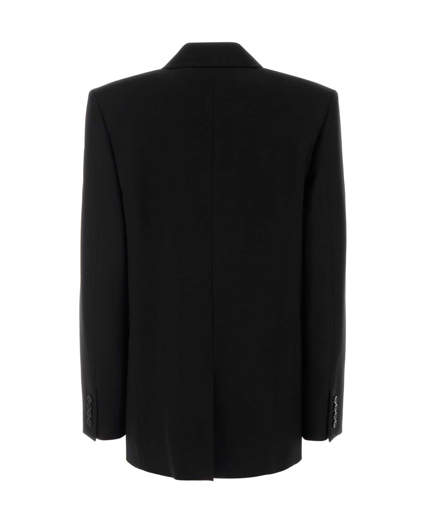 Saint Laurent Black Wool Blazer - NOIR