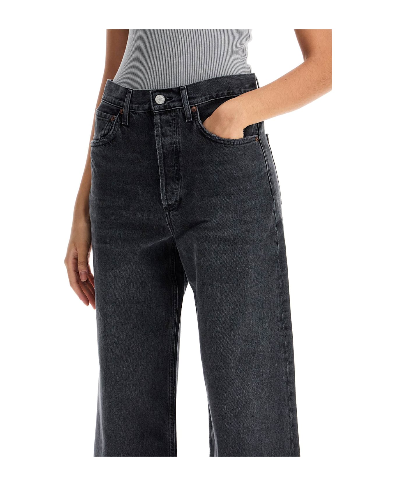 AGOLDE Wide-legged Women's Jeans - Blu