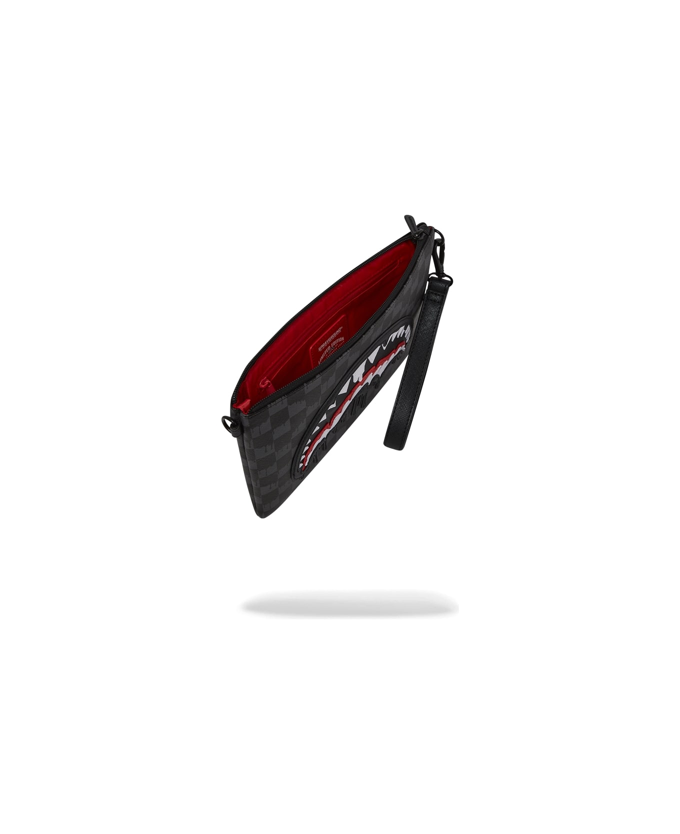 Sprayground Dripping Sharks In Paris Crossover Clutch - Black