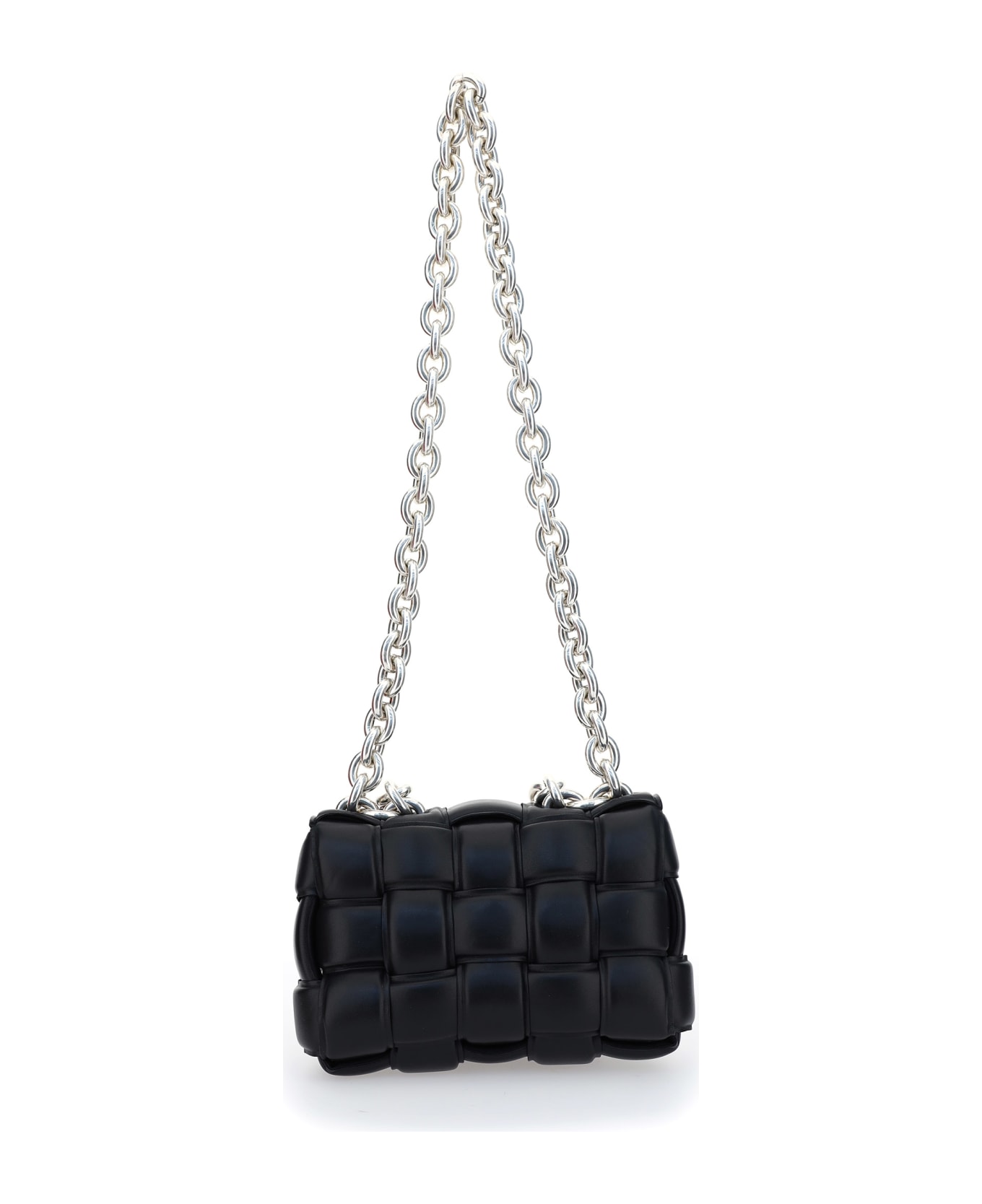 Bottega Veneta The Chain Cassette Bag - Black-silver