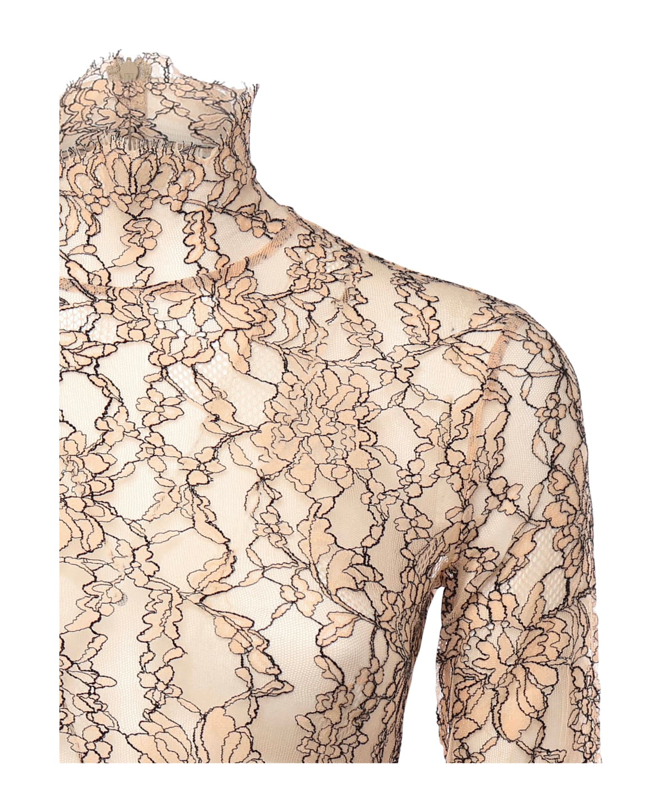 Valentino Garavani Floral Lace Bodysuit - Nude