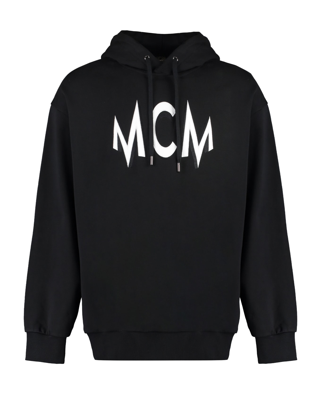 MCM Logo Intarsia Hoodie - black