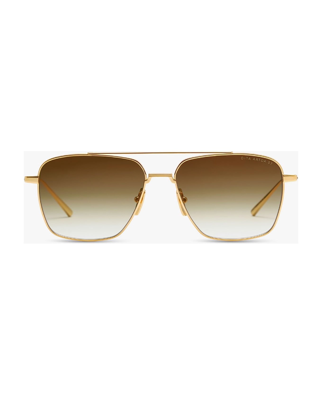 Dita DTS181/A/01 ARTOA.57 Sunglasses - Yellow Gold W/brown