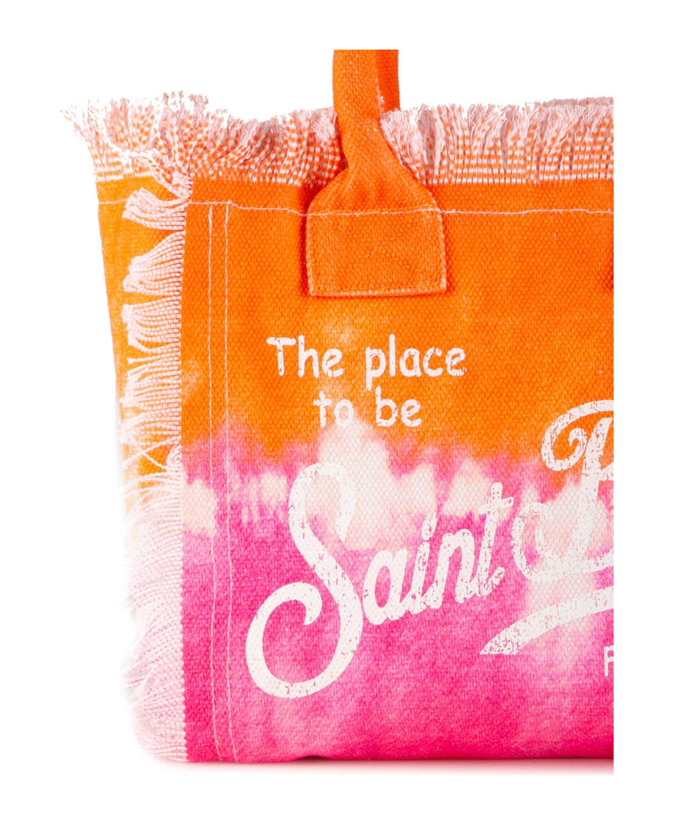 MC2 Saint Barth Colette Tie Dye Canvas Handbag - ORANGE