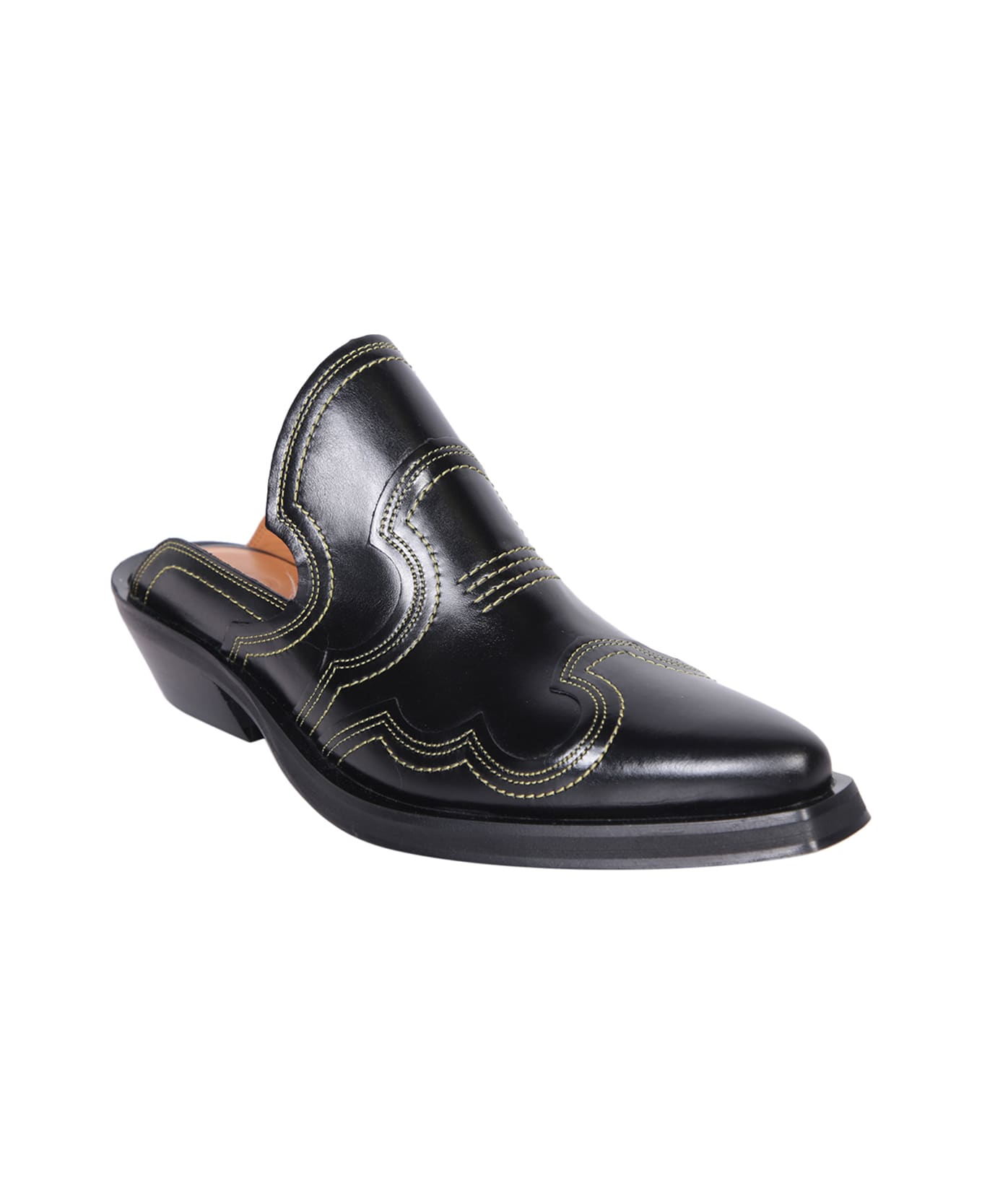 Ganni Western Mules - Black