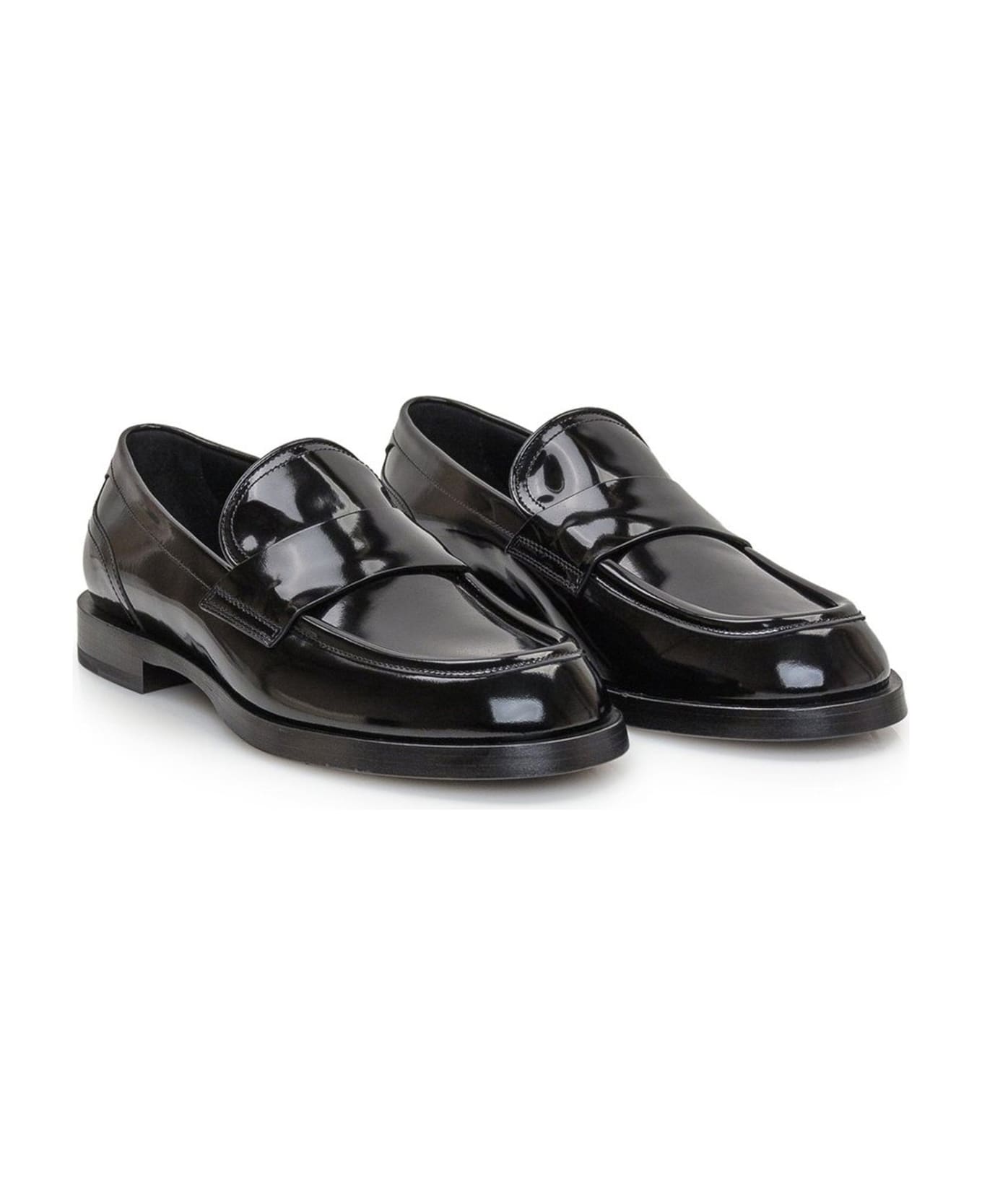 Dolce & Gabbana Leather Loafers - Black
