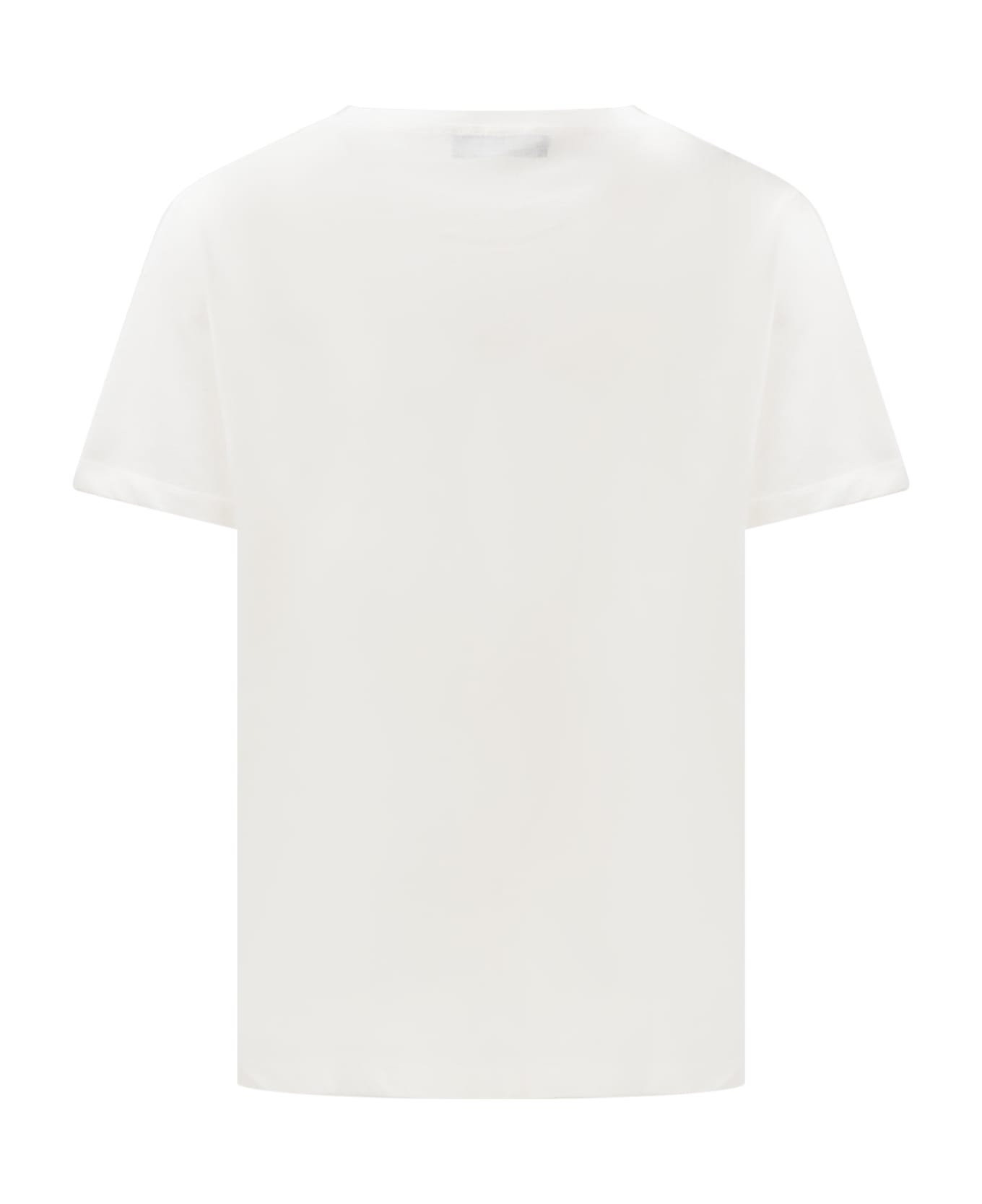 Young Versace T-shirt With Logo - BIANCO-MULTICOLOR Tシャツ＆ポロシャツ
