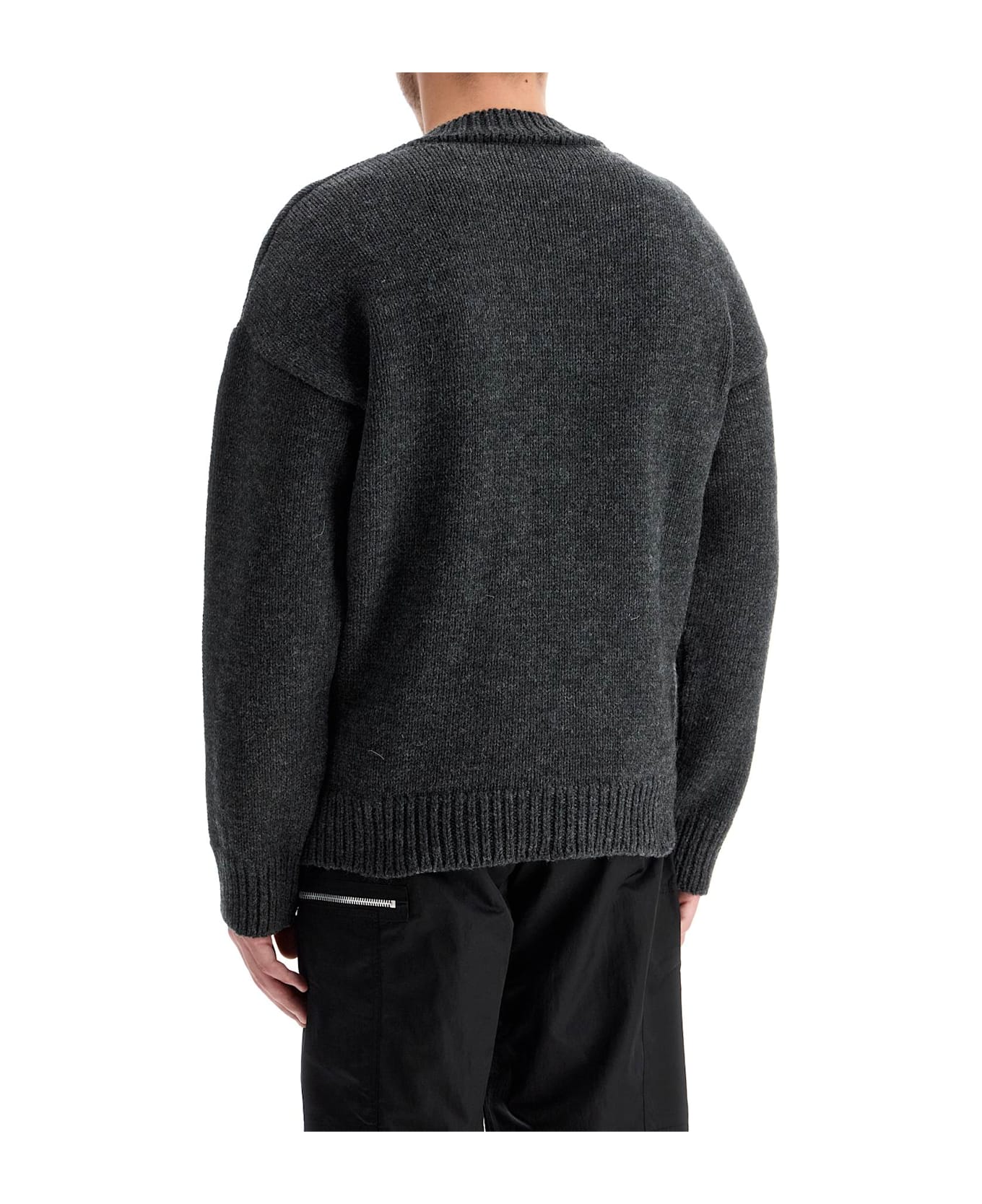 Our Legacy V-neck Son - ASH MELANGE STATELY WOOL (Grey)