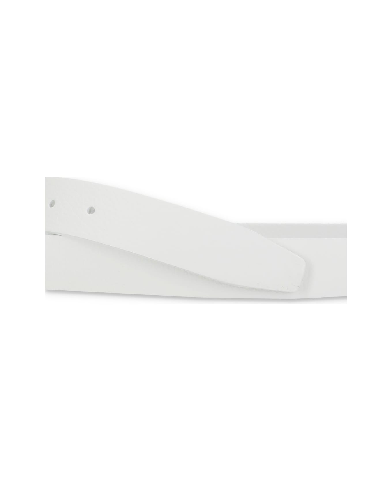 Orciani Leather Belt - White