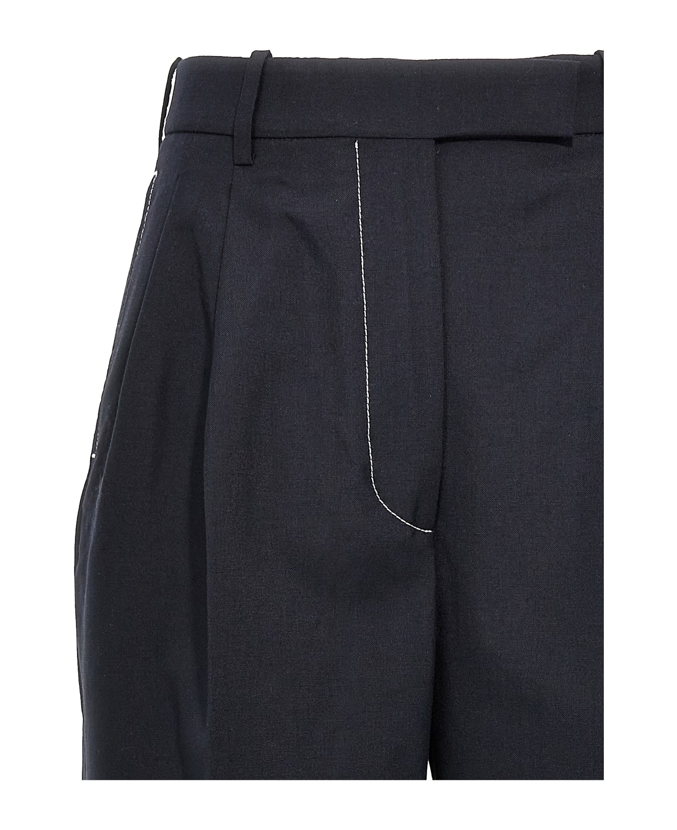 Thom Browne Wool Pants - NAVY