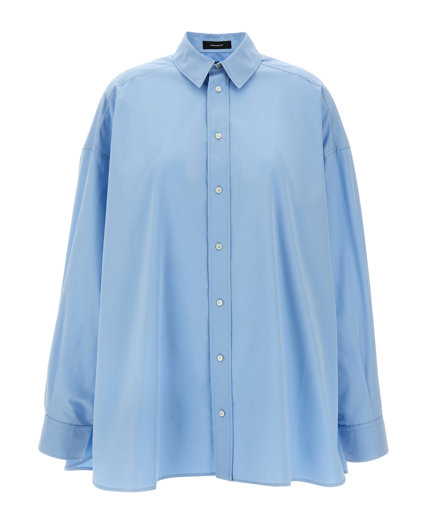 WARDROBE.NYC 
oversize Shirt Dress Mini
 Dress - Light Blue