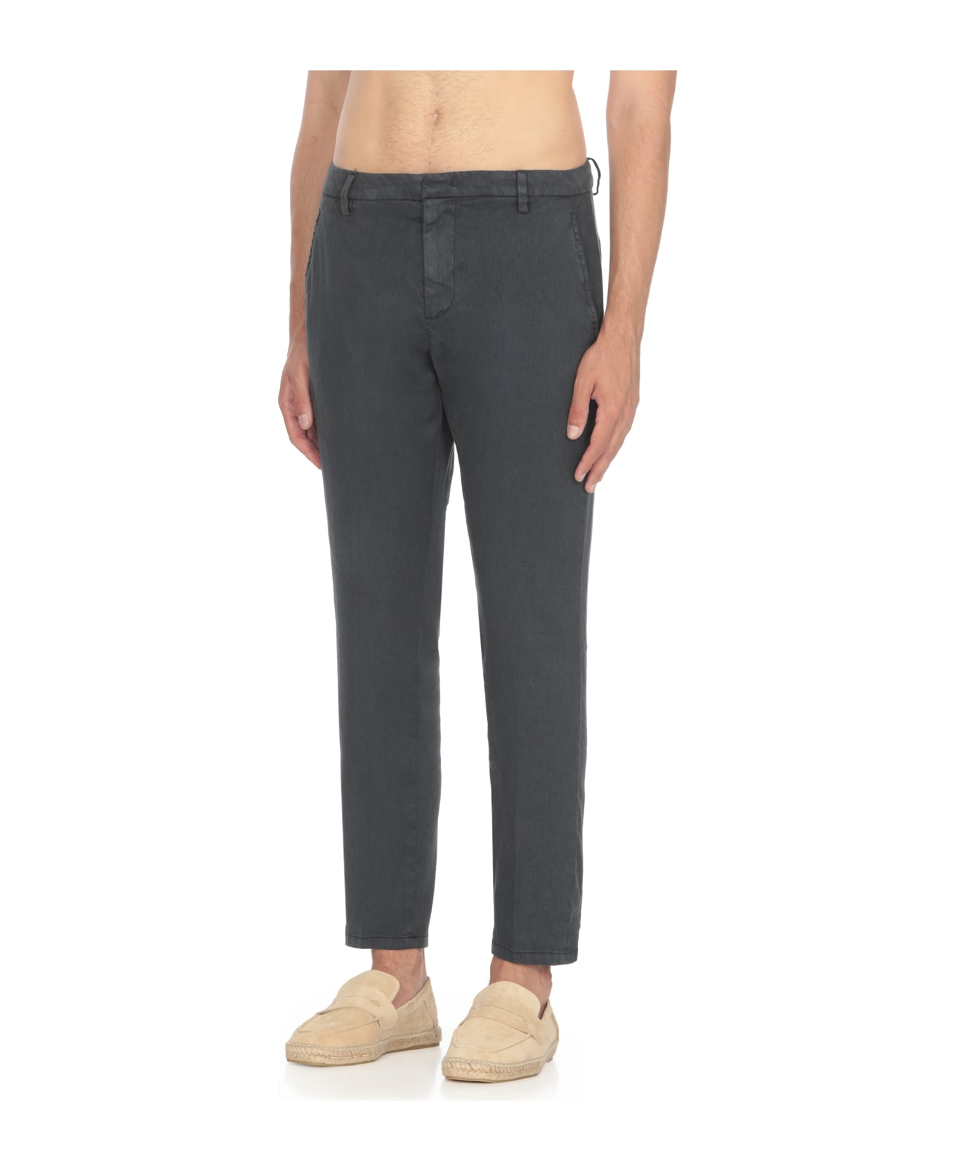 Dondup Linen Pants - Blue