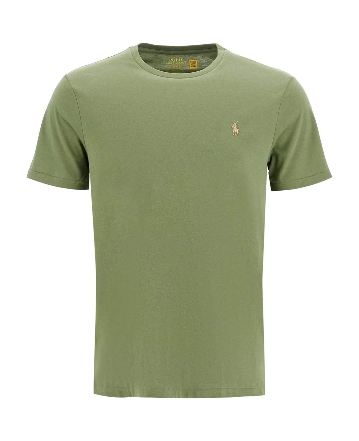 Polo Ralph Lauren Army Green Cotton T-shirt - GARDEN TRAIL/C8668 (Green)
