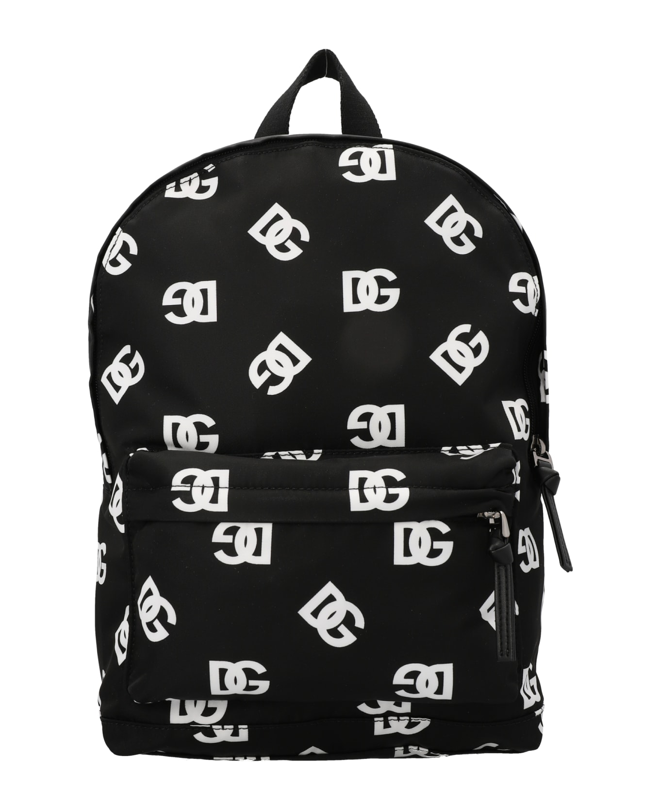 Dolce & Gabbana Logo Print Backpack - White/Black