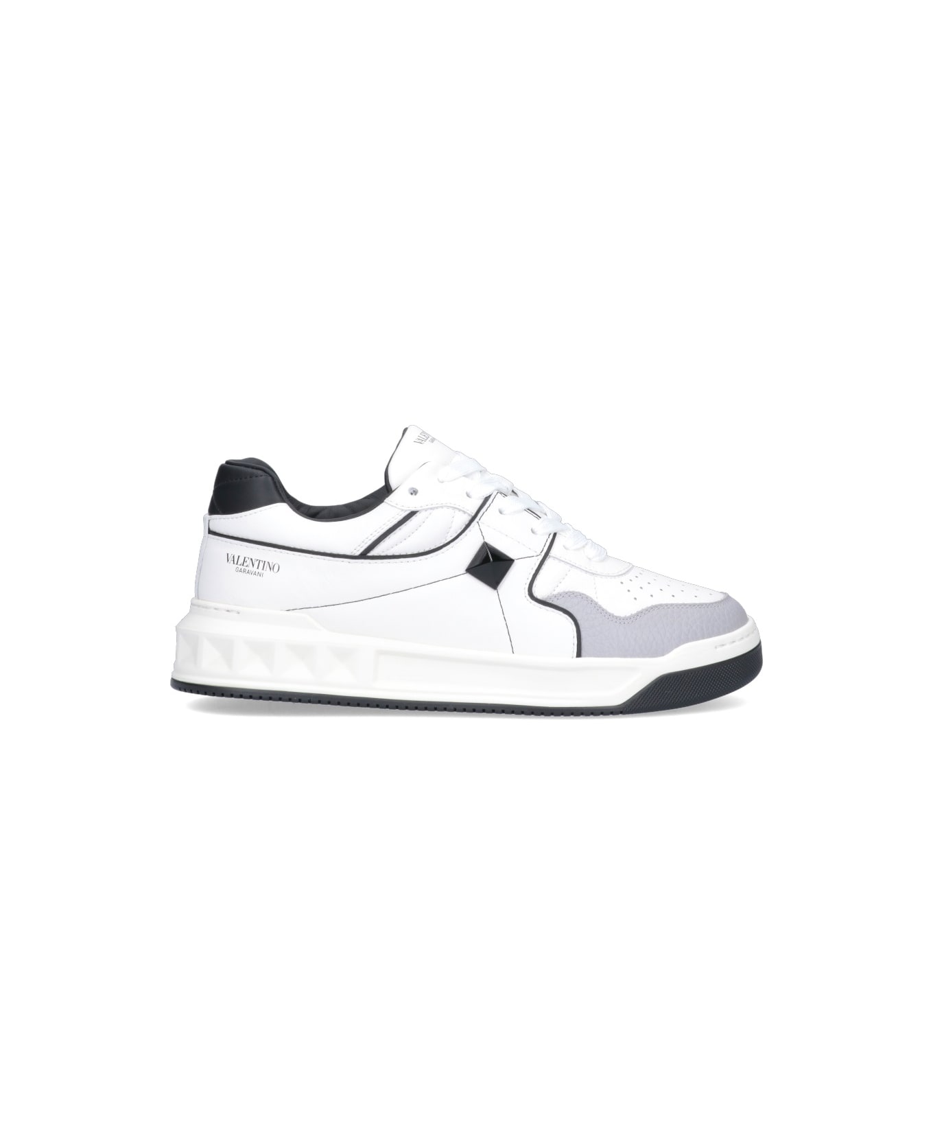 Valentino Garavani Low-top One Stud Sneakers - White