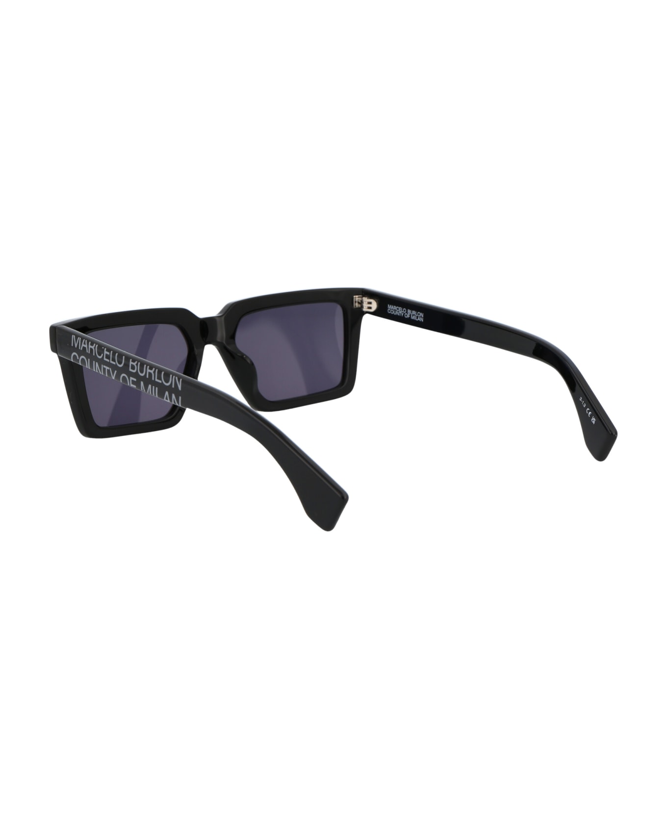 Marcelo Burlon Paramela Sunglasses - 1007 BLACK DARK GREY