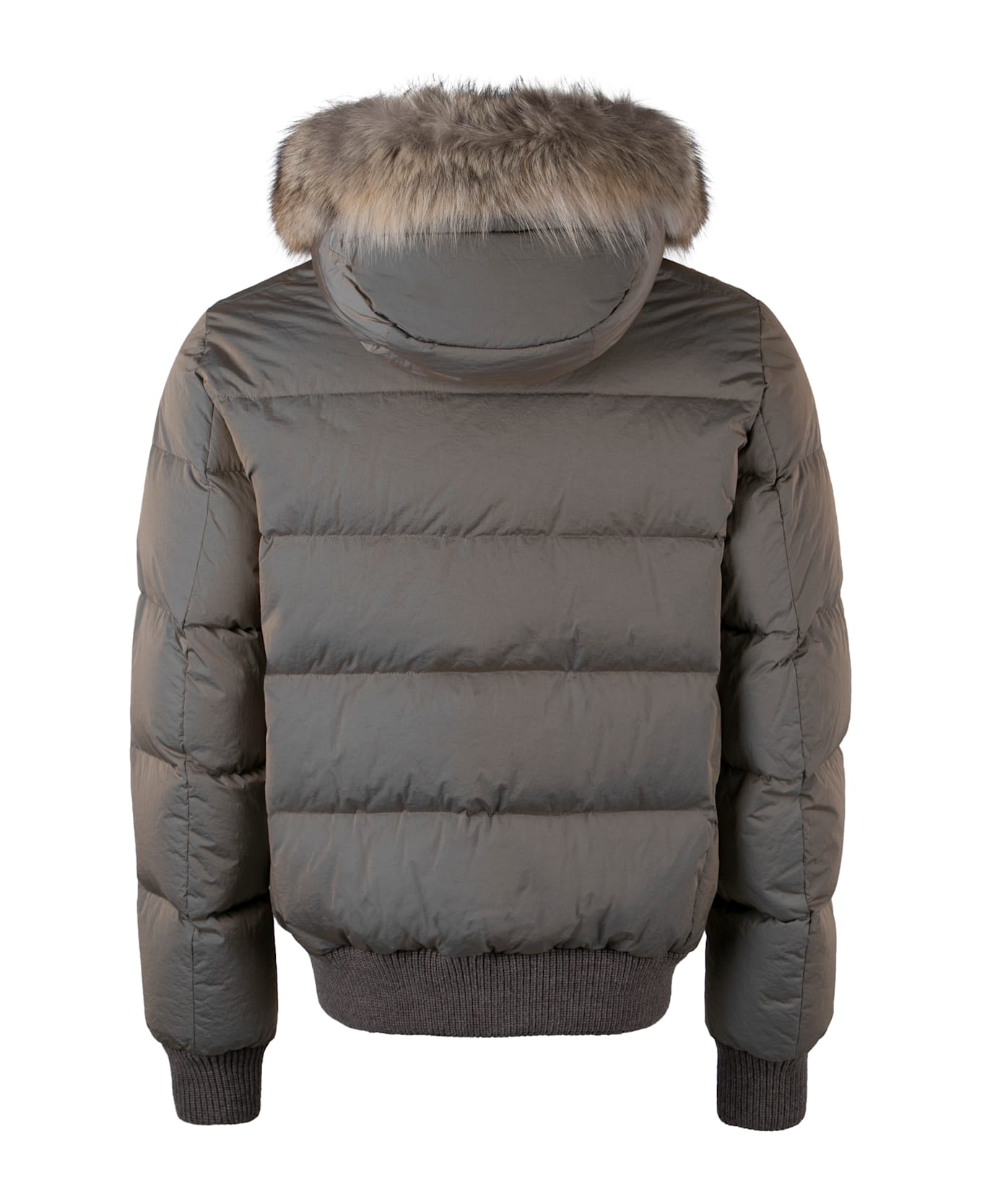 Moorer Bacco Padded Bomber Jacket - Beige