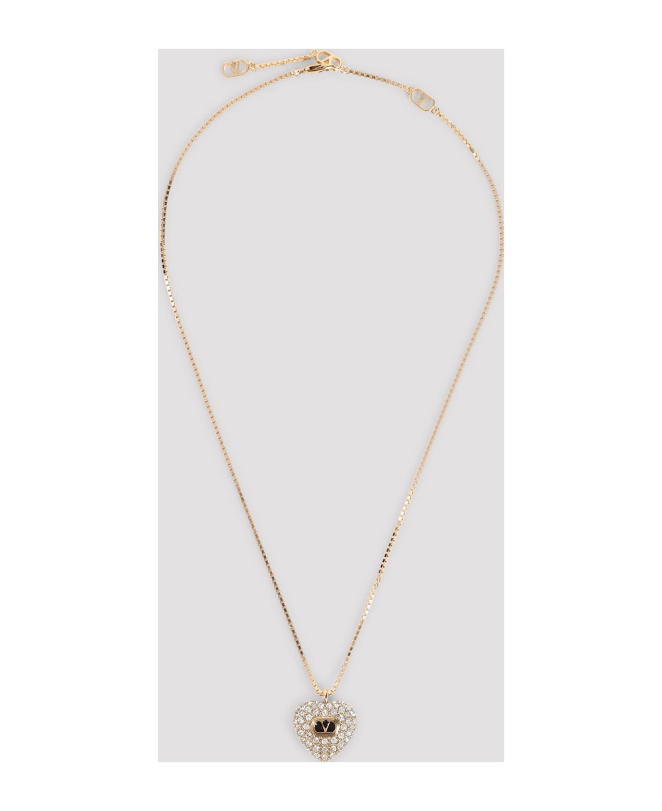 Valentino Garavani Copper Necklace - Oro Nero Crystal