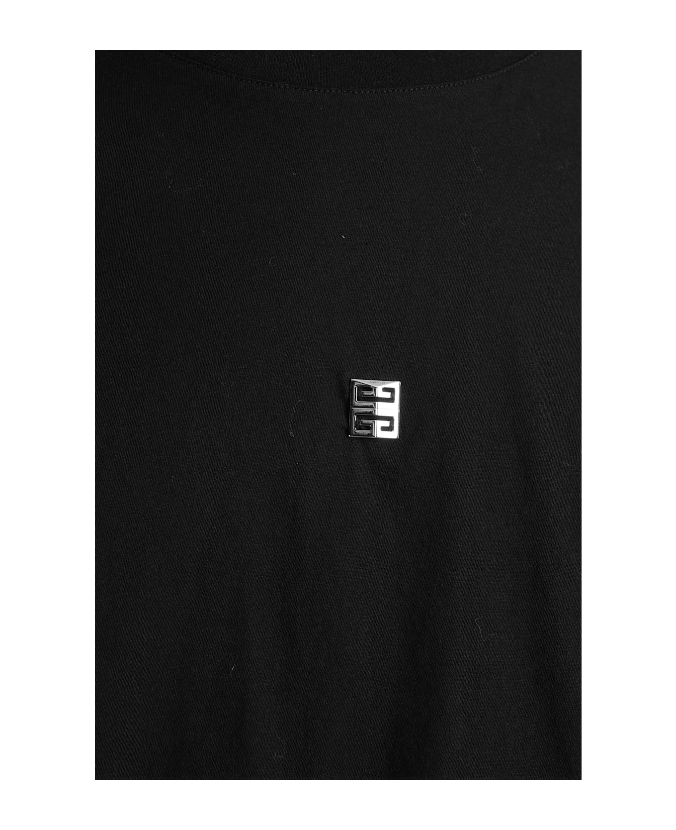 Givenchy Top With Logo-shaped Appliqué - black