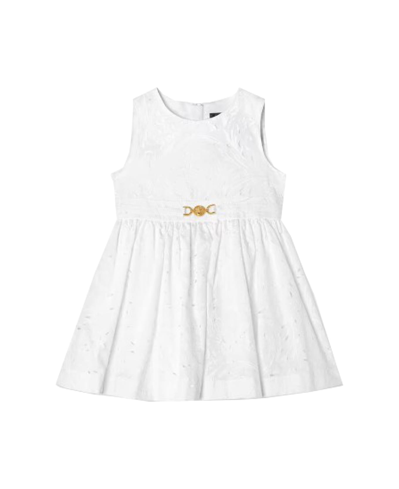 Versace Sangallo Baby Dress - White