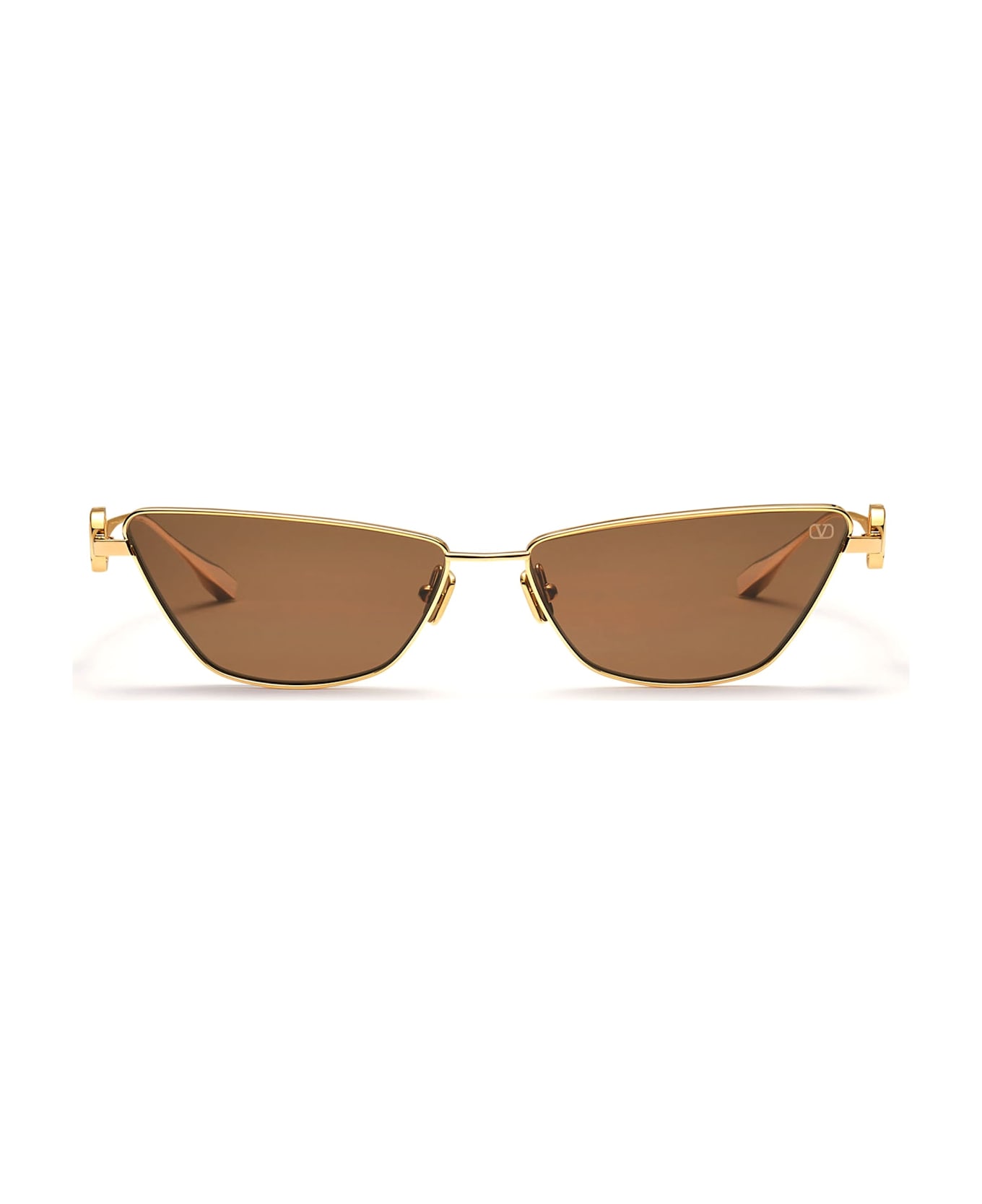 Valentino Eyewear Vlogo Sign - Light Gold Sunglasses - Gold
