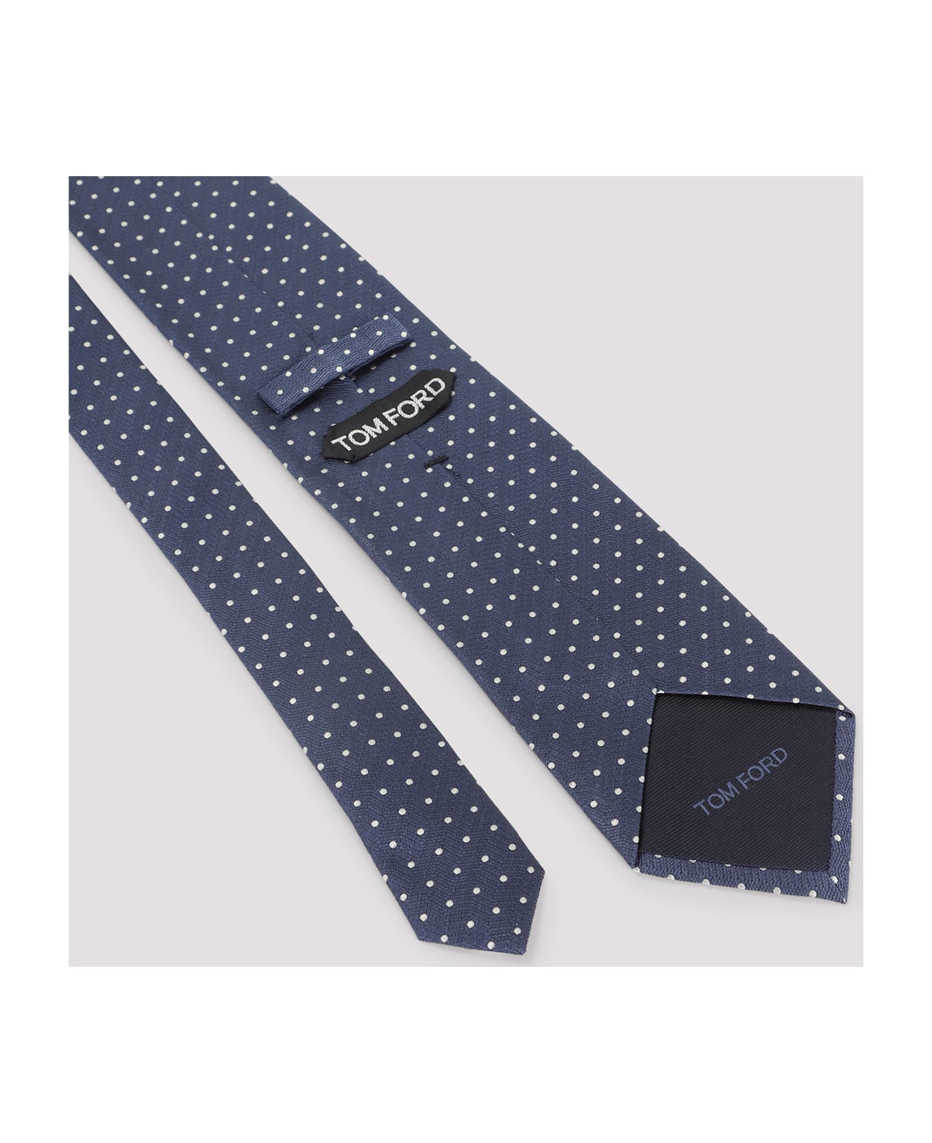 Tom Ford Micro Dot Tie - BLUE
