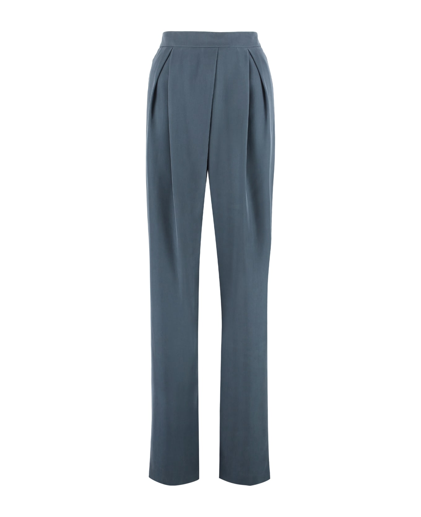 Giorgio Armani Silk Trousers - grey