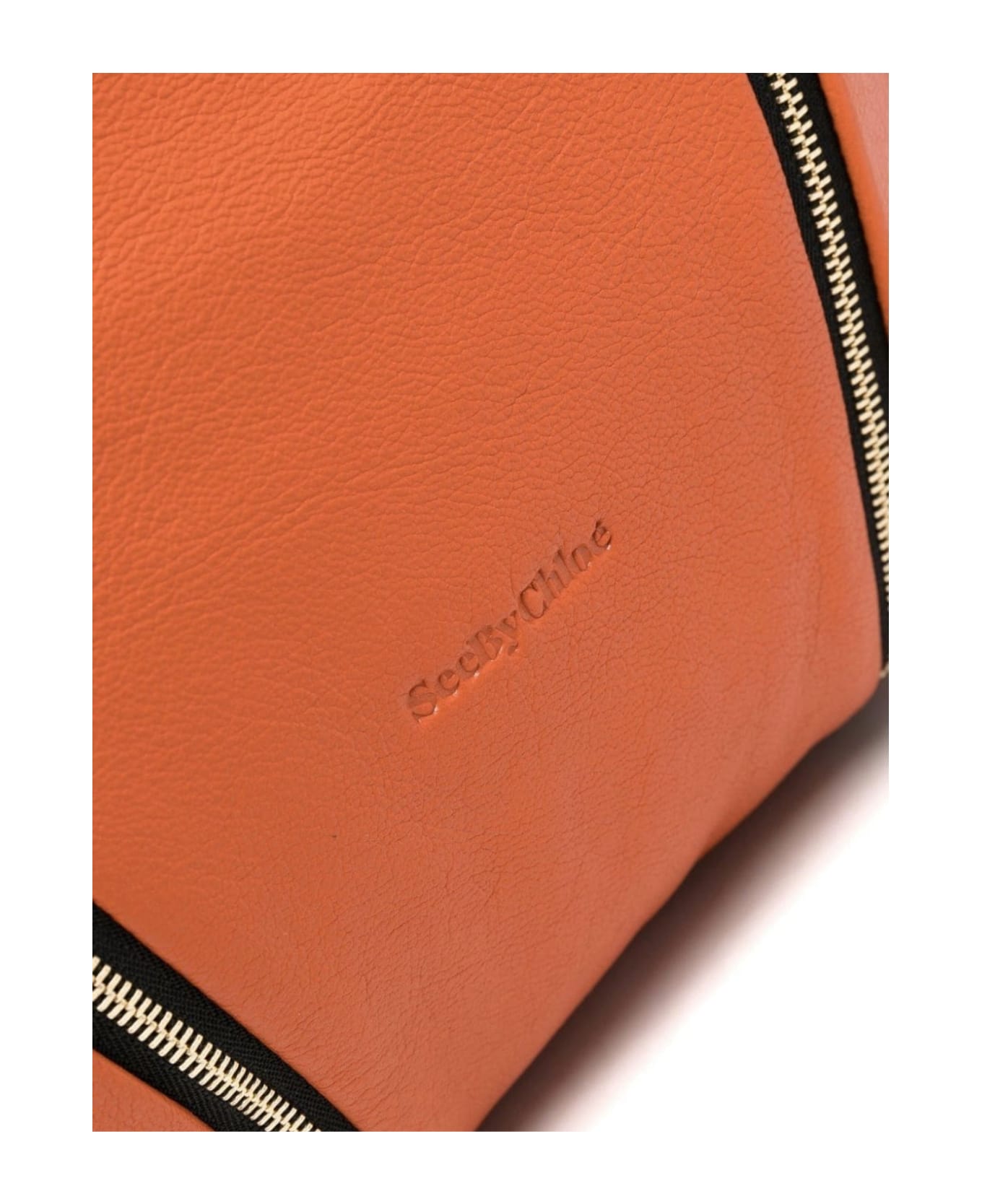 See by Chloé Idra Leather Shoulder Bag - Orange