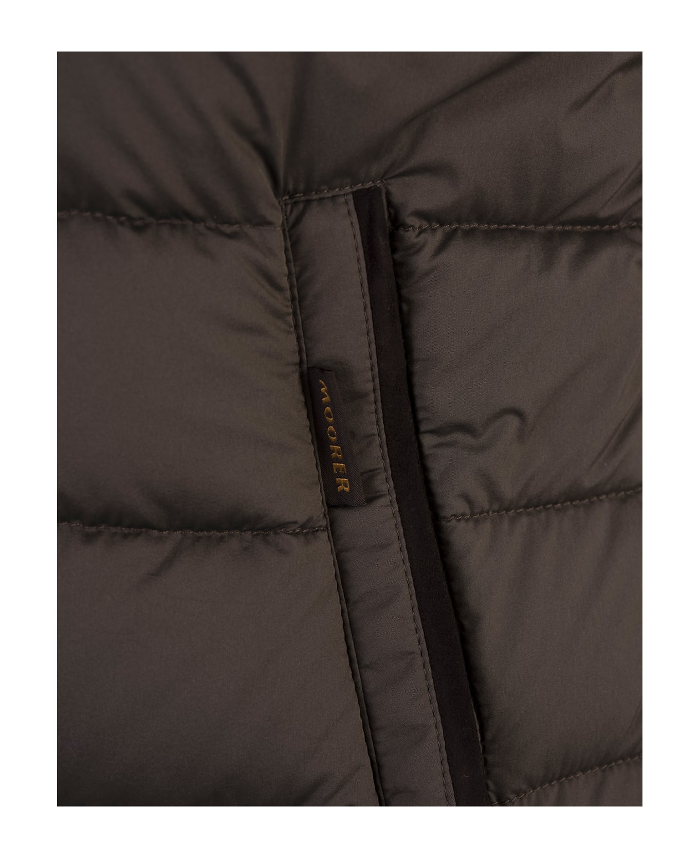 Moorer Febo-s3c Padded Vest In Military Green - Green