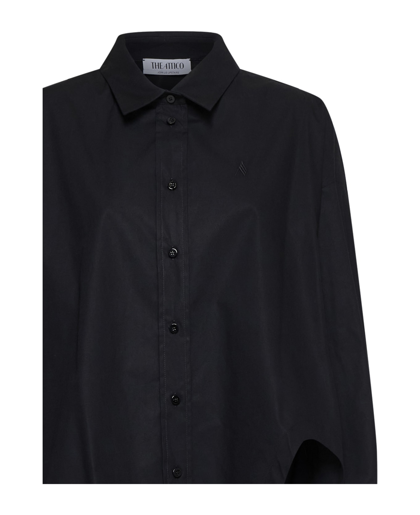 The Attico Diana Shirt - Black