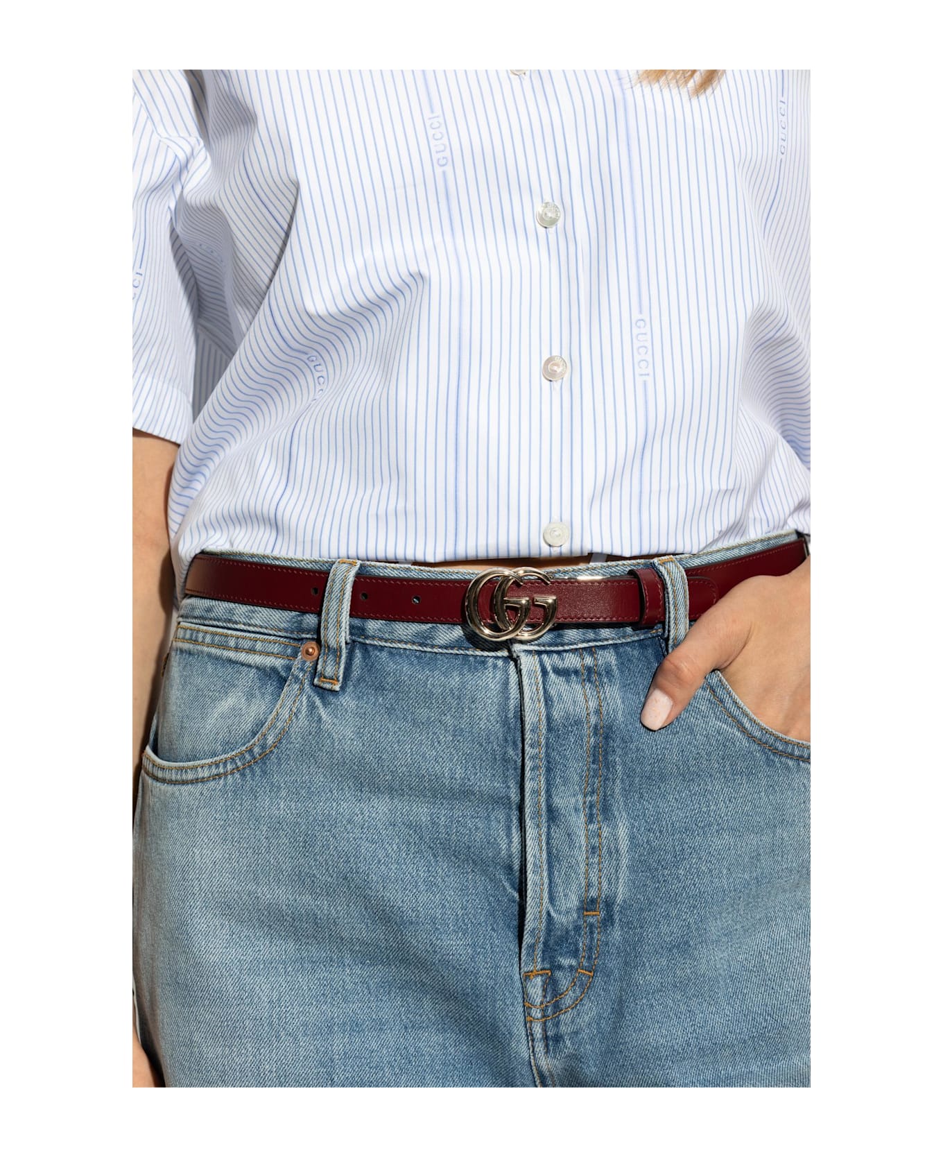 Gucci Double-sided Belt - Rosso Ancora