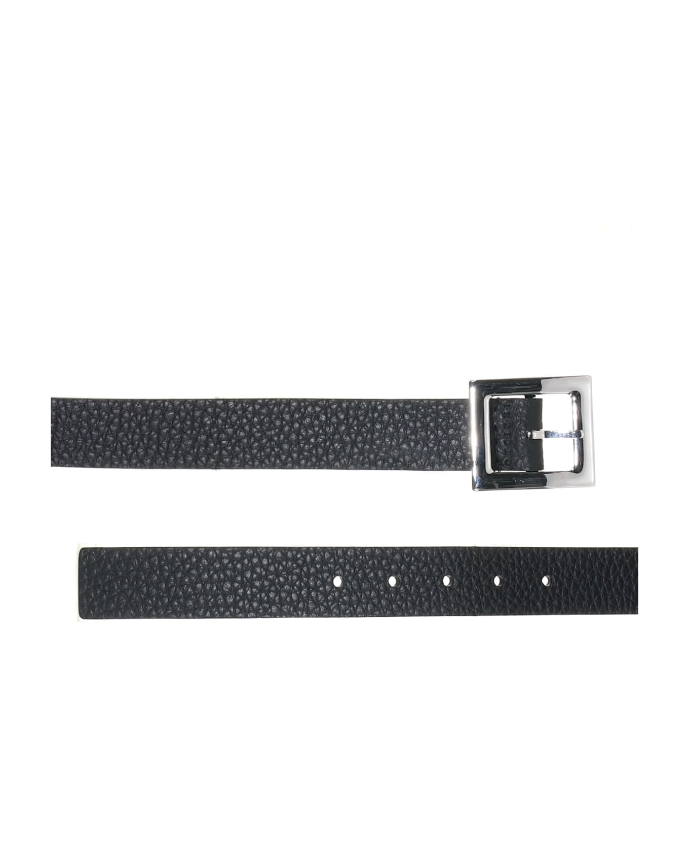 Orciani Leather Belt - NERO TABACCO ベルト