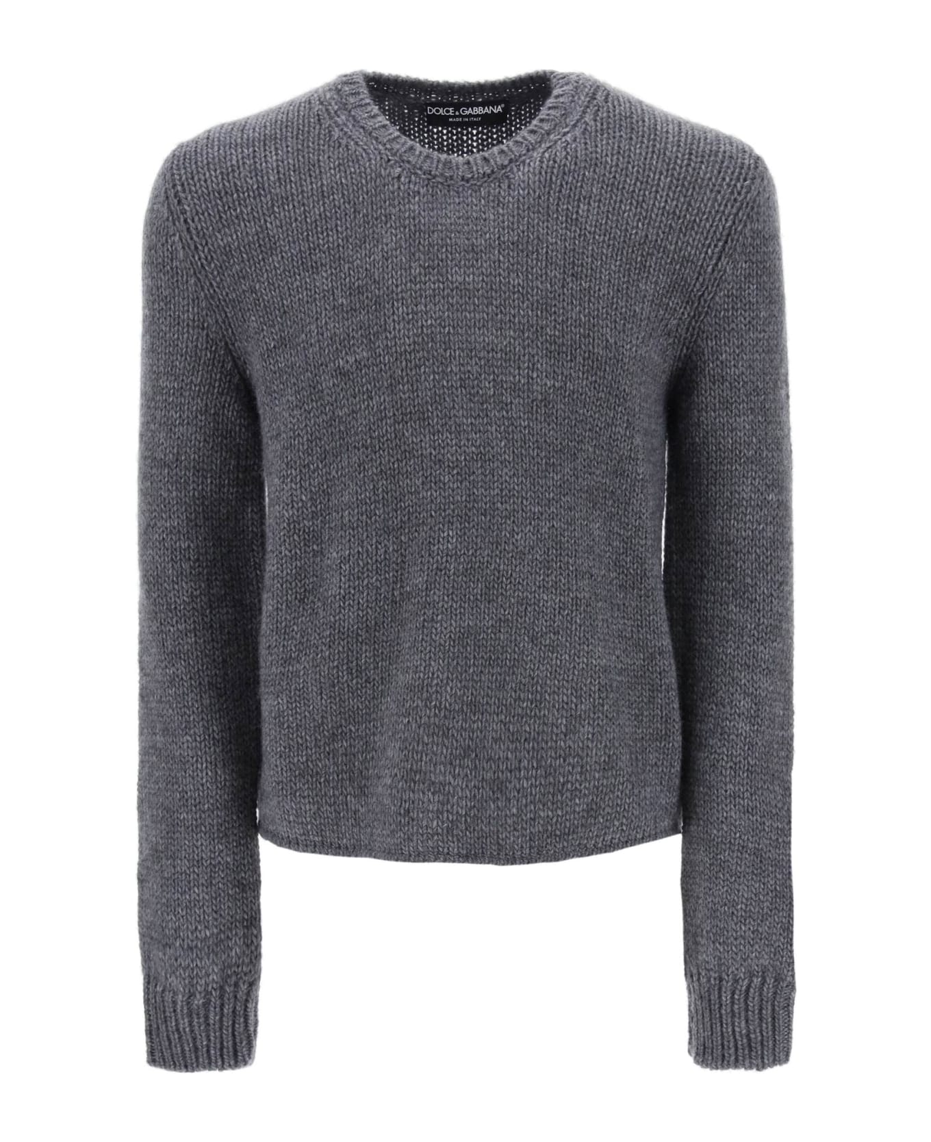 Dolce & Gabbana Wool And Alpaca Sweater - CANNA DI FUCILE SCUR (Grey)