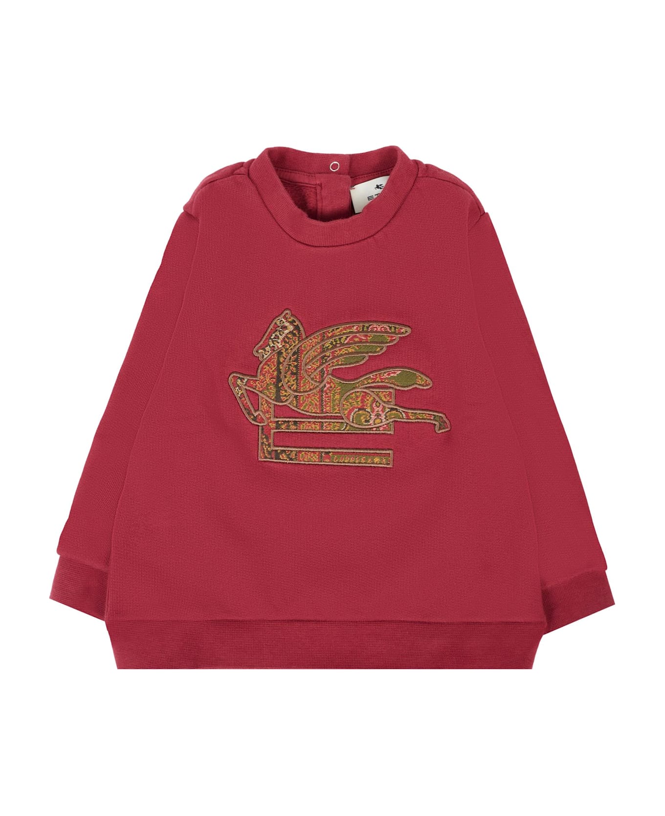 Etro Burgundy Sweatshirt For Babykids With Pegasus - Bordeaux