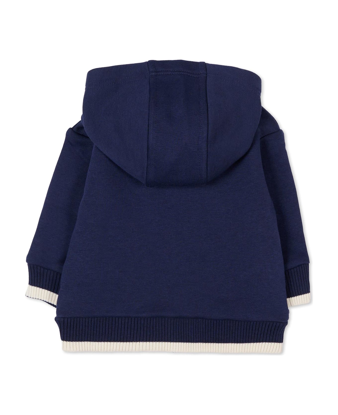 Timberland Blue Sweatshirt For Baby Boy With Logo - Blue