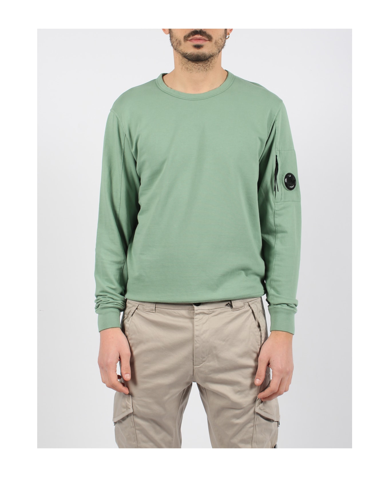 C.P. Company Light Fleece Sweatshirt - Green