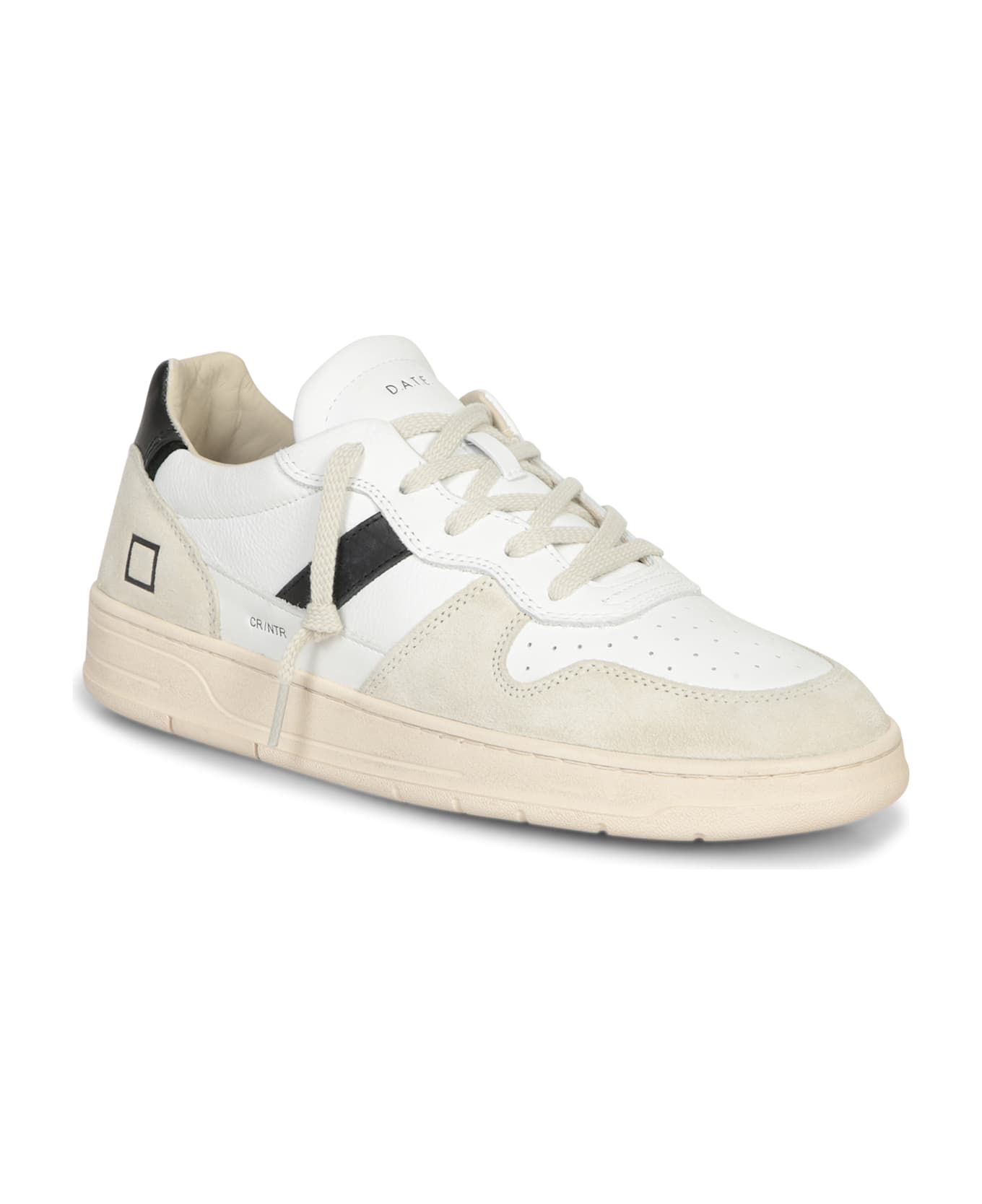 D.A.T.E. Court2.0 White And Black Sneakers - White