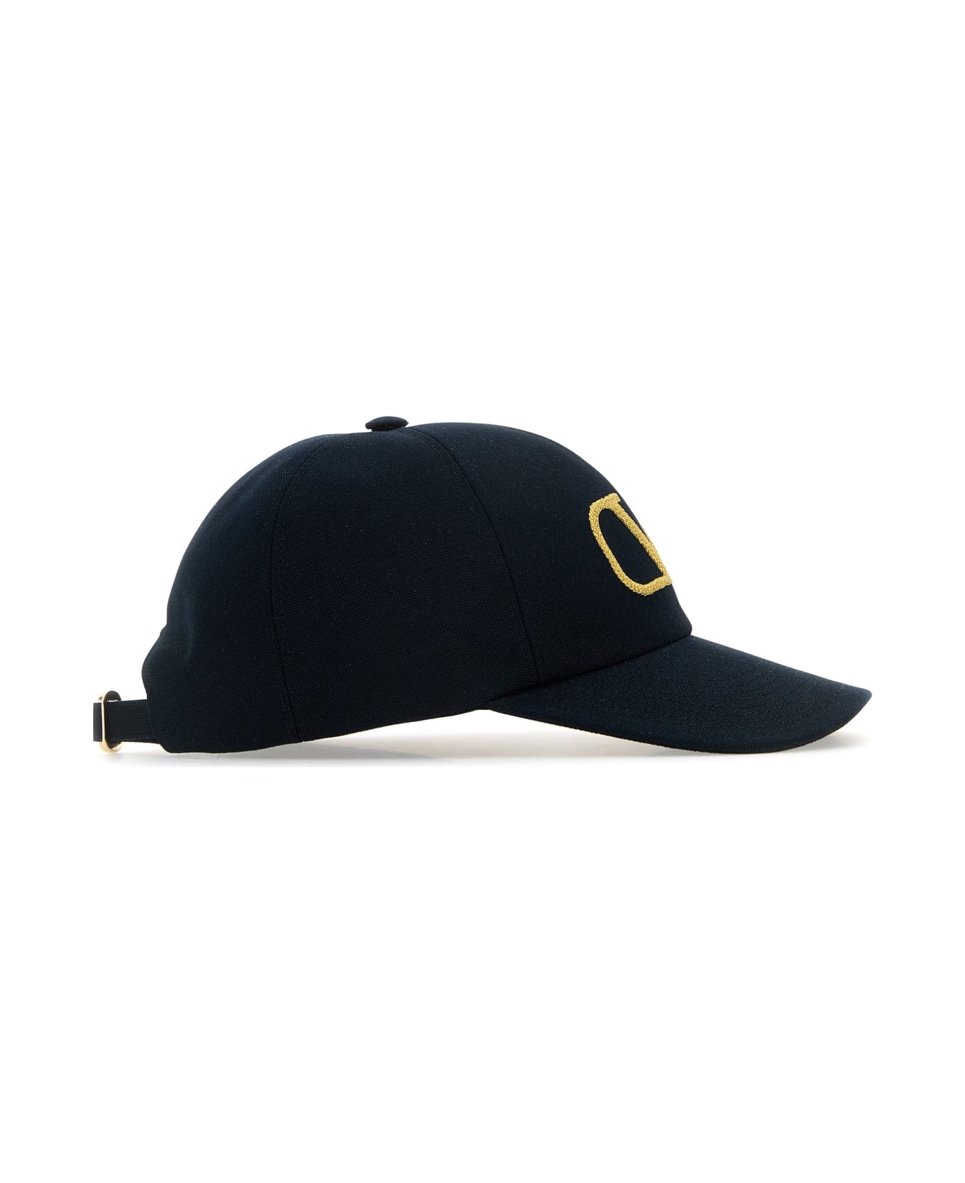 Valentino Garavani Black Cotton Baseball Cap - BLUNOTTEOROORO