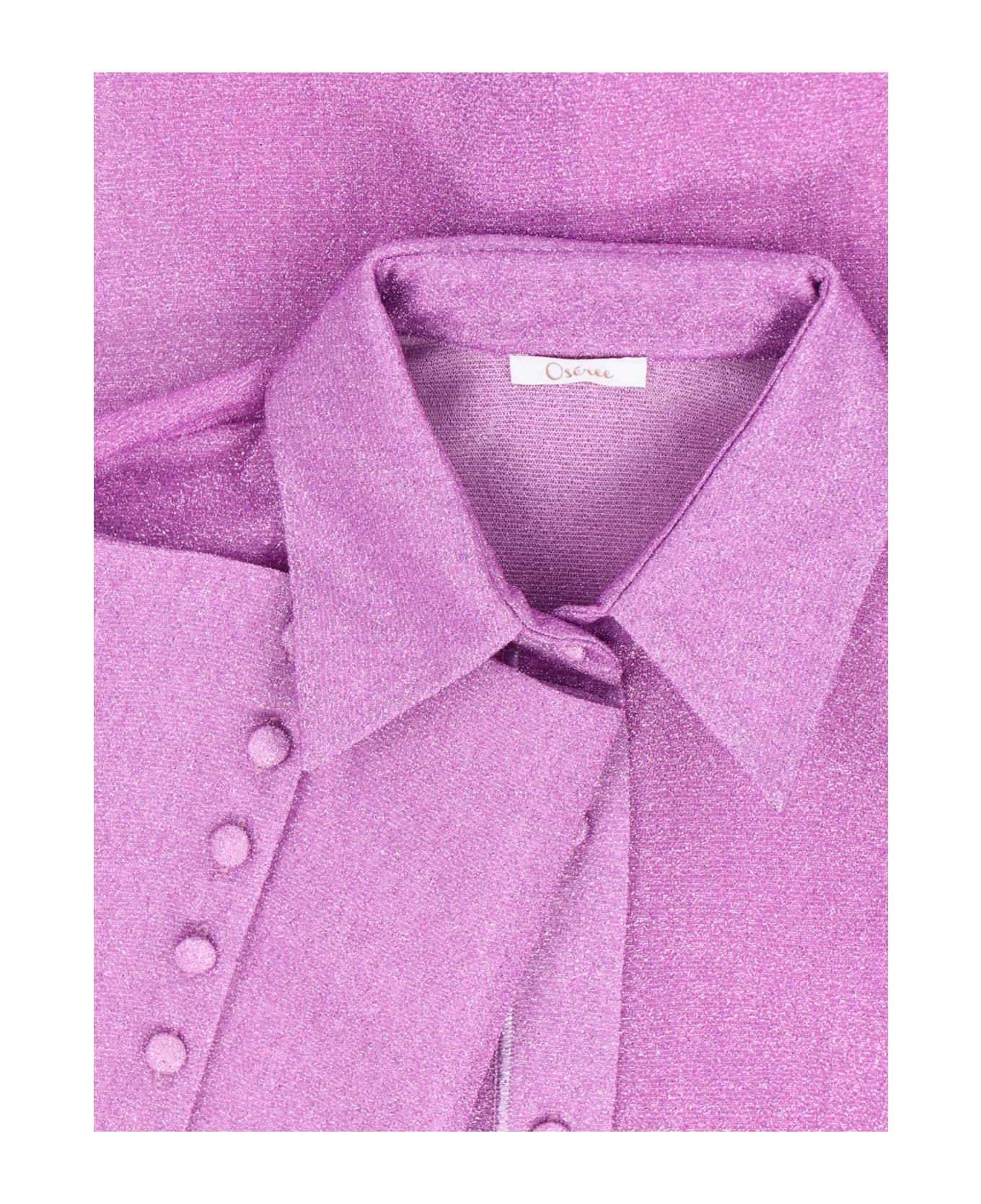 Oseree 'lumière Sleeves' Shirt - Purple