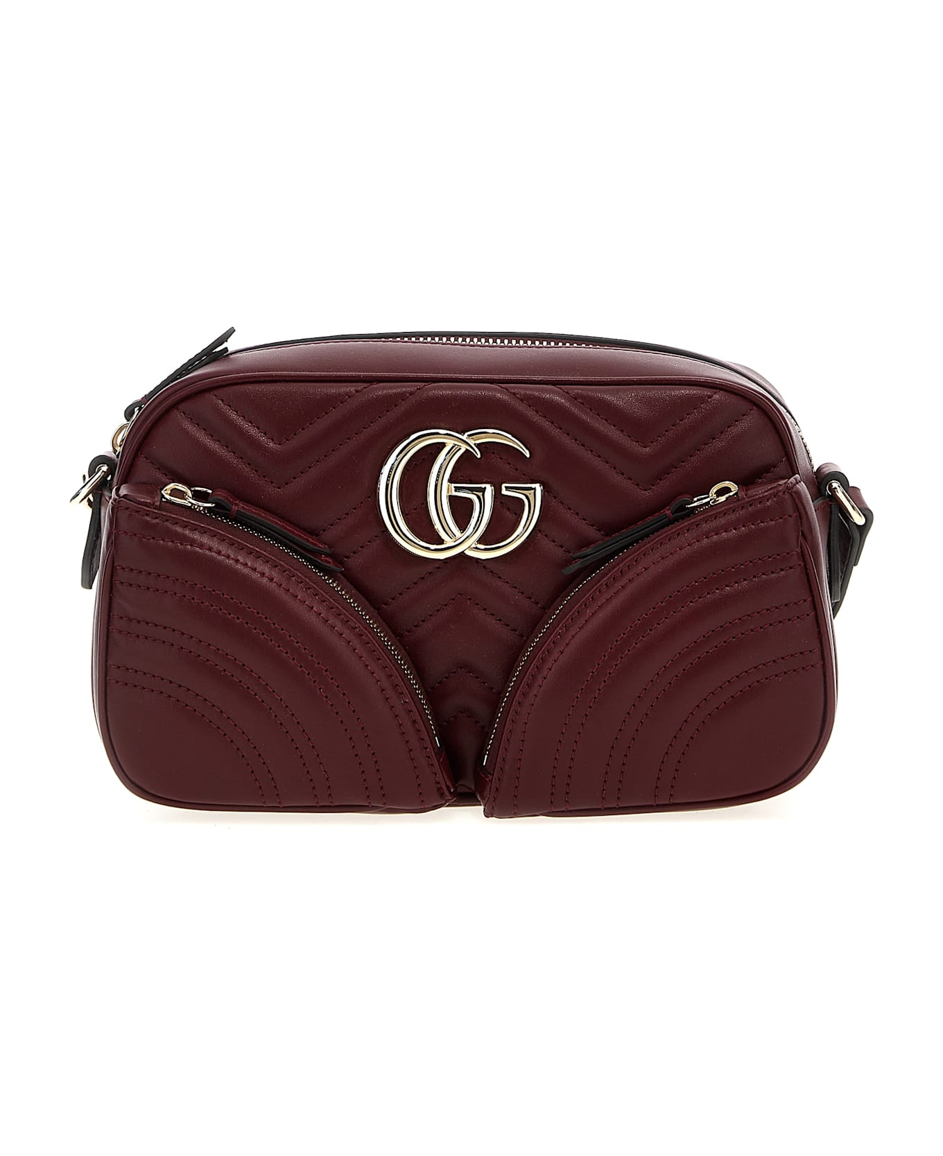 Gucci 'gg Marmont' Small Shoulder Bag - Bordeaux