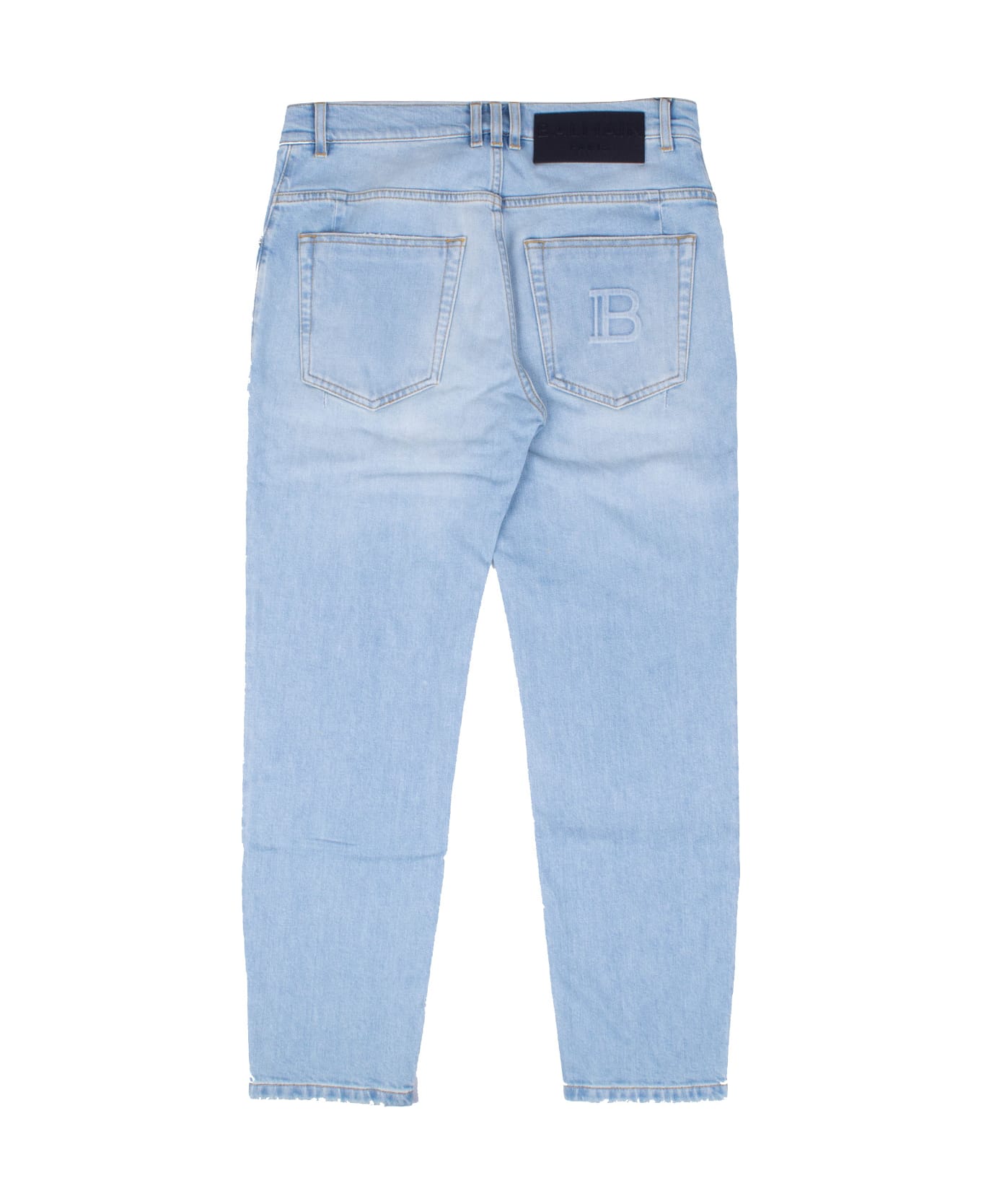 Balmain Cotton Jeans - Clear Blue