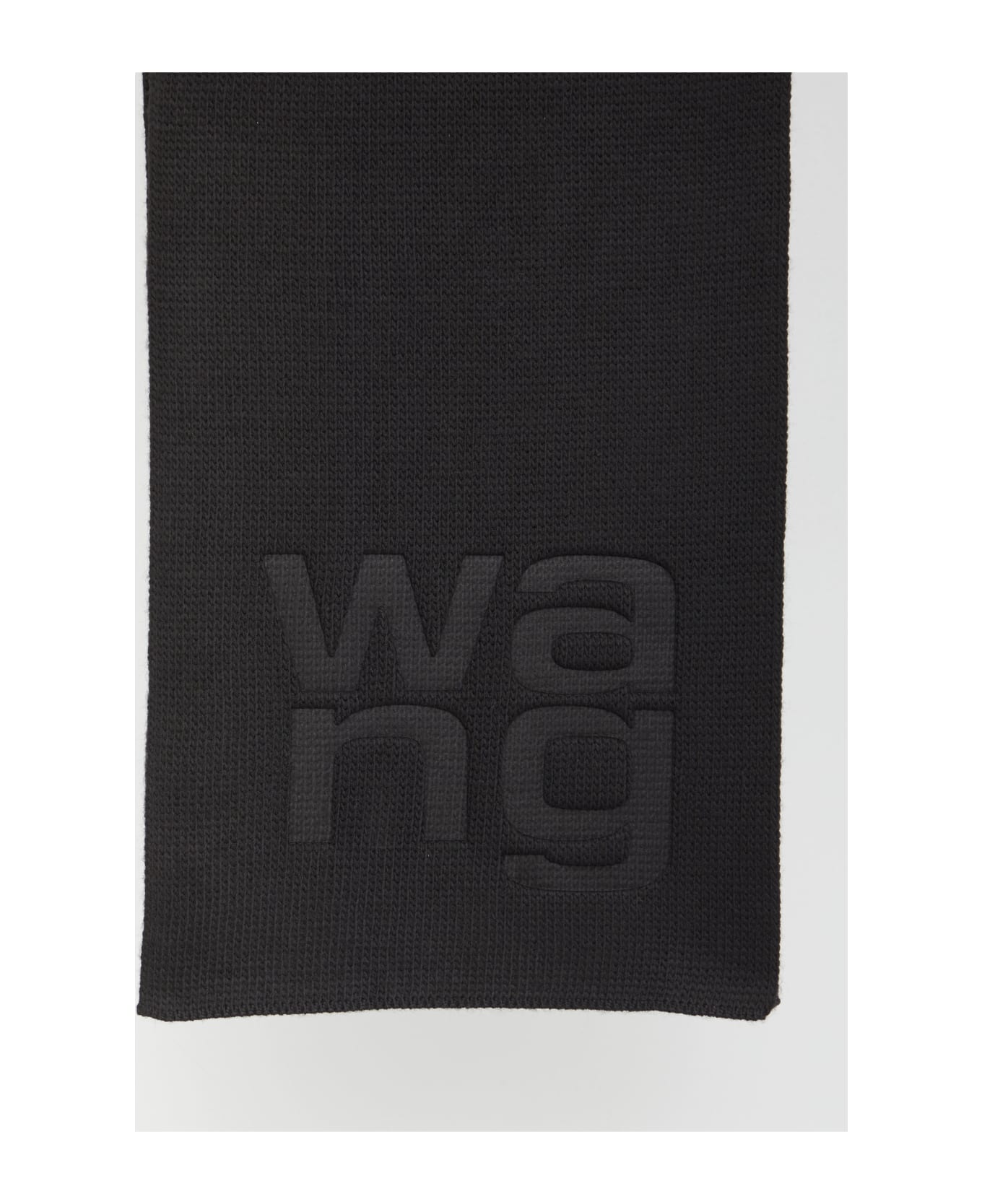Alexander Wang Scarf With Logo - BLACK