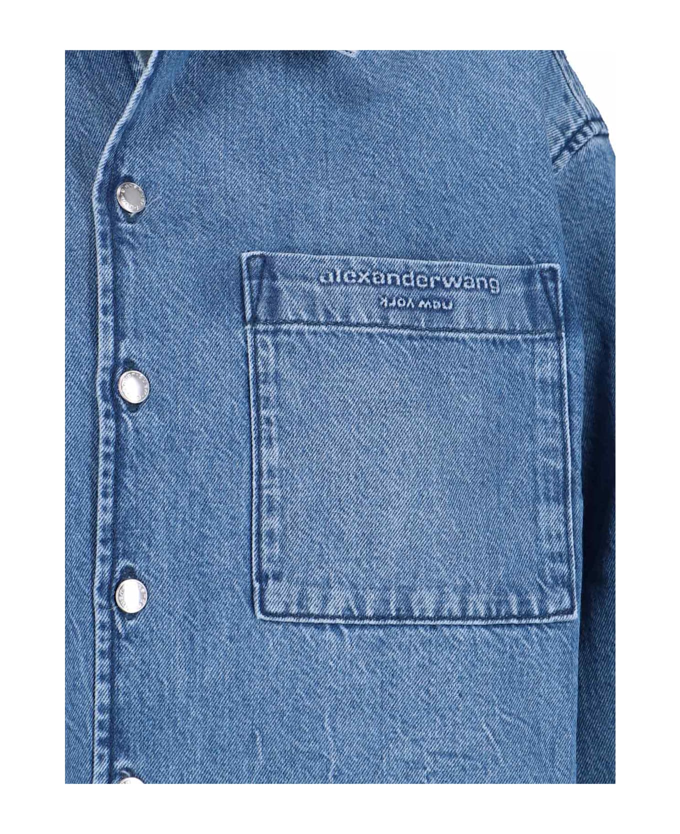 Alexander Wang Cropped Shirt - Blue