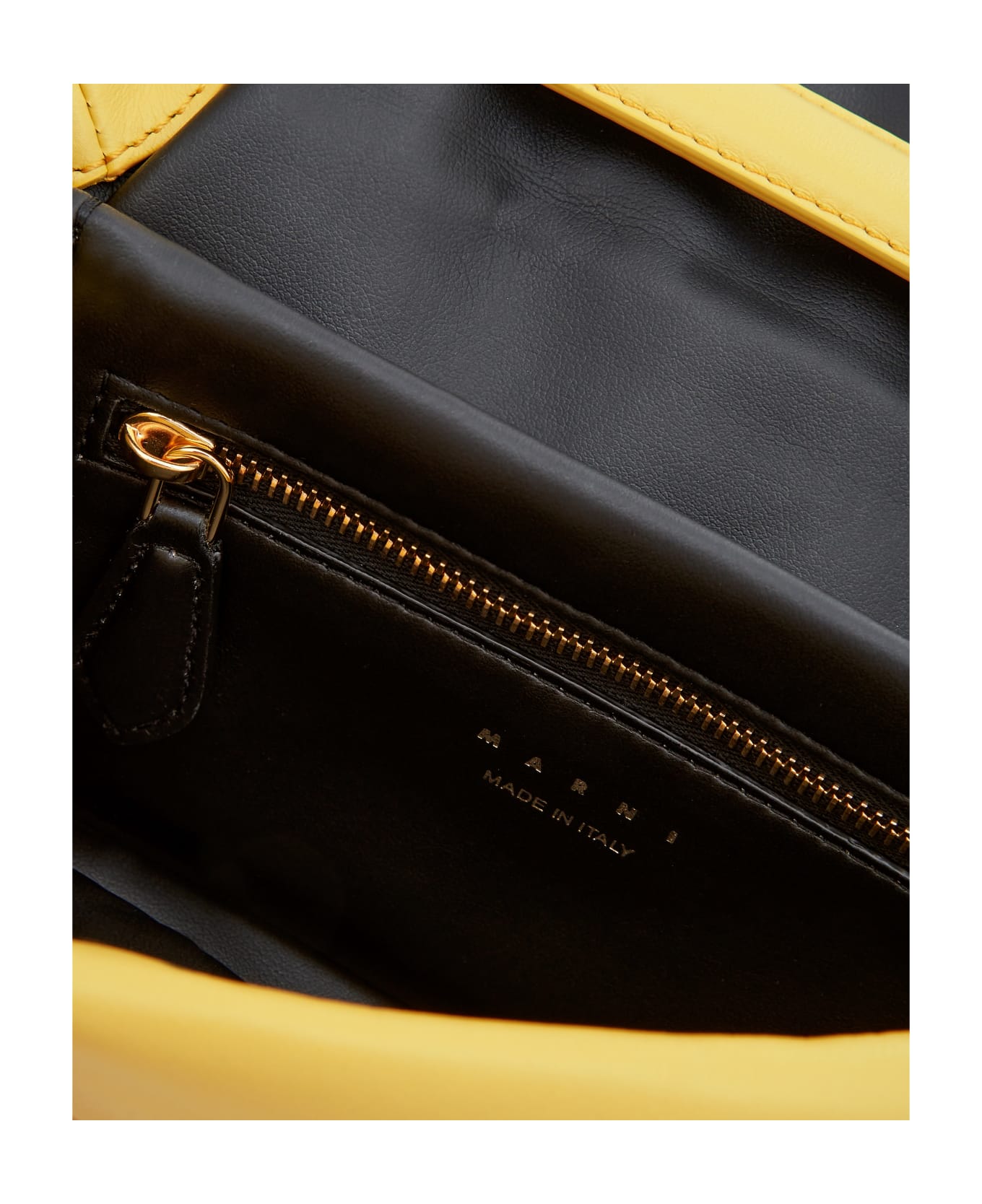 Marni Small Prisma Leather Shoulder Bag - Yellow ショルダーバッグ