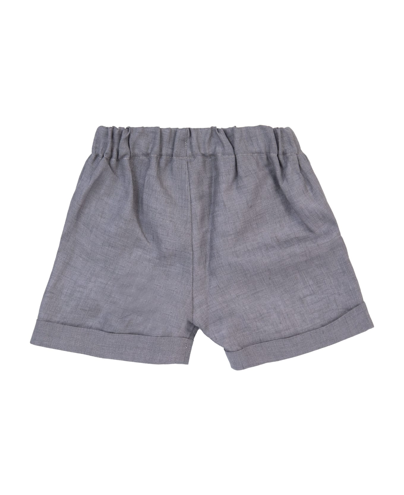 La stupenderia Linen Shorts - Grey