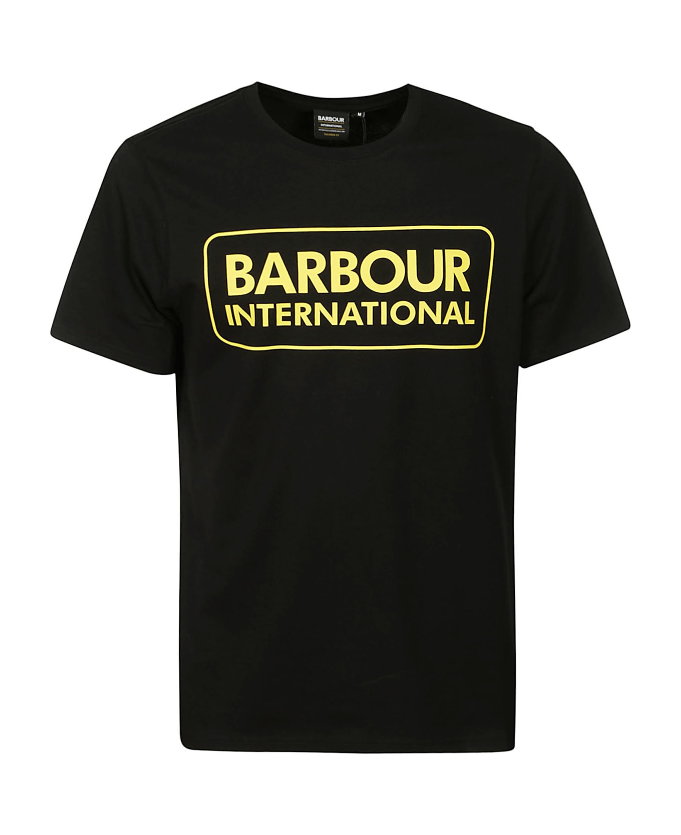 Barbour Essential Large Logo Tee - Black シャツ