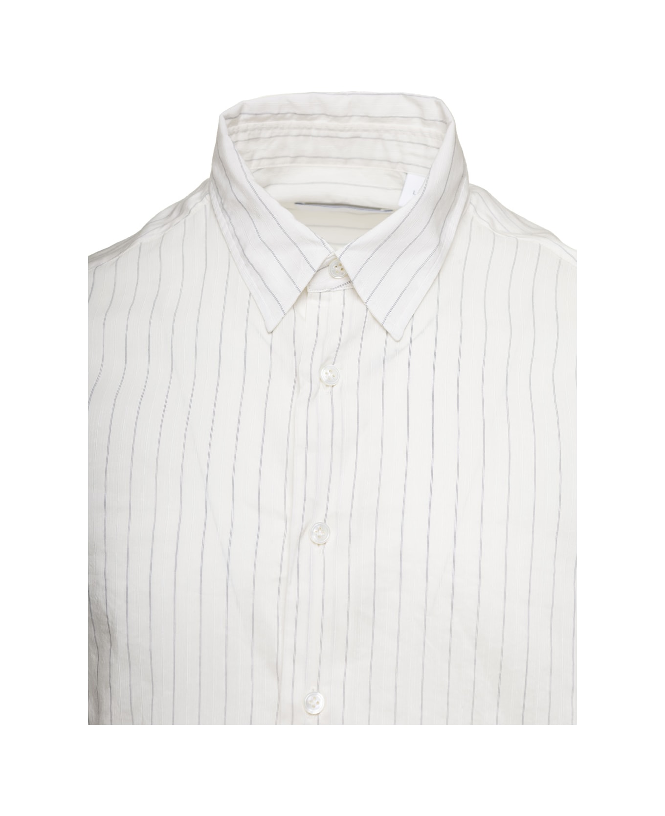 Lardini White Classic Shirt In Cotton Blend Man - White