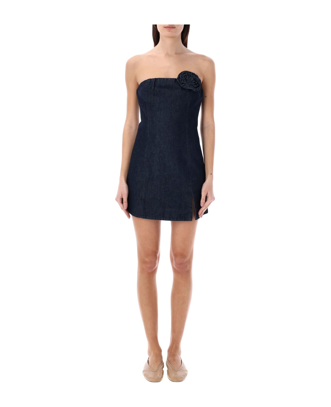 The Garment Eclipse Boob Mini Dress - DARK DENIM