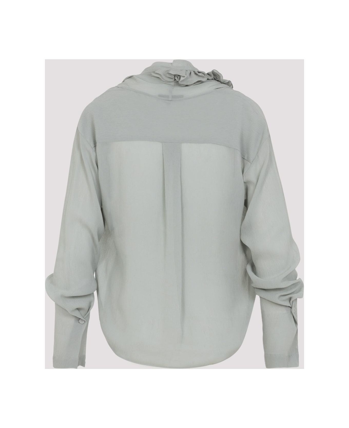 Alberta Ferretti Creponne Blouse - Ghiaccio