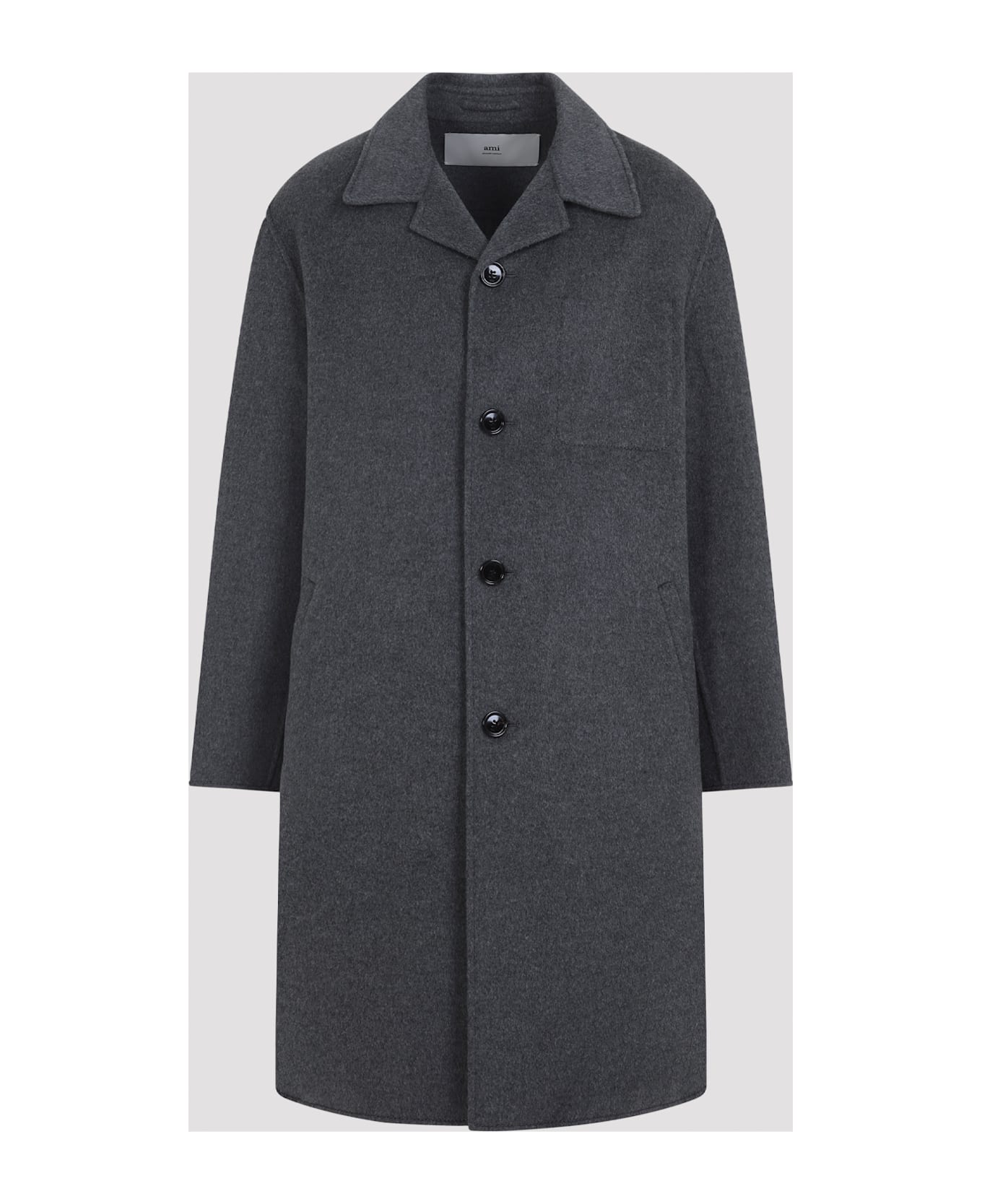 Ami Alexandre Mattiussi Car Coat - Heather Grey